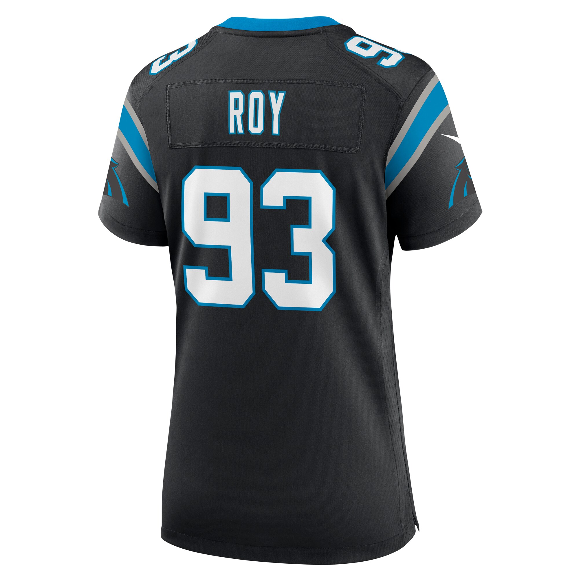 Bravvion Roy Carolina Panthers  Women's Team Game Jersey - Black