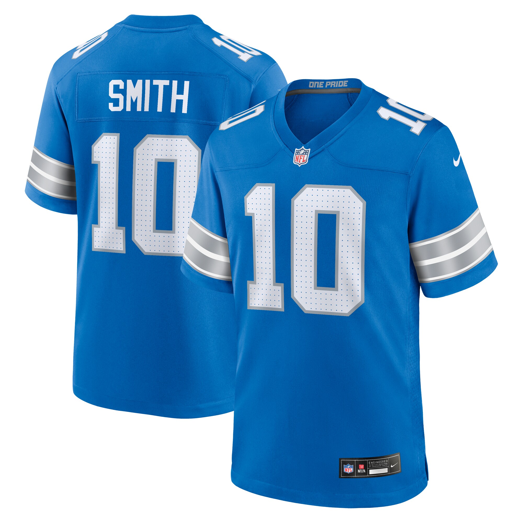 Tre'Quan Smith Detroit Lions Game Jersey -  Blue