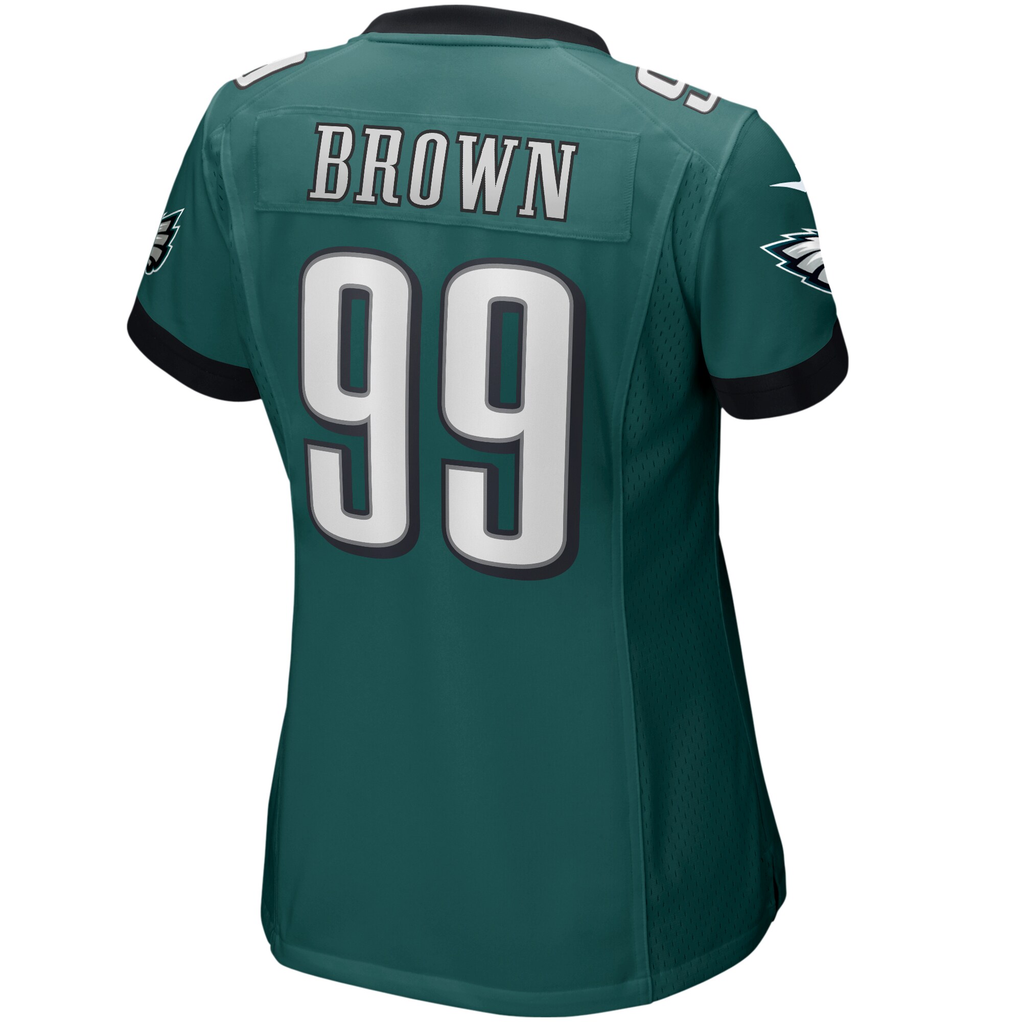 Jerome Brown Philadelphia Eagles Women's Game Retired Player Jersey - Midnight Green