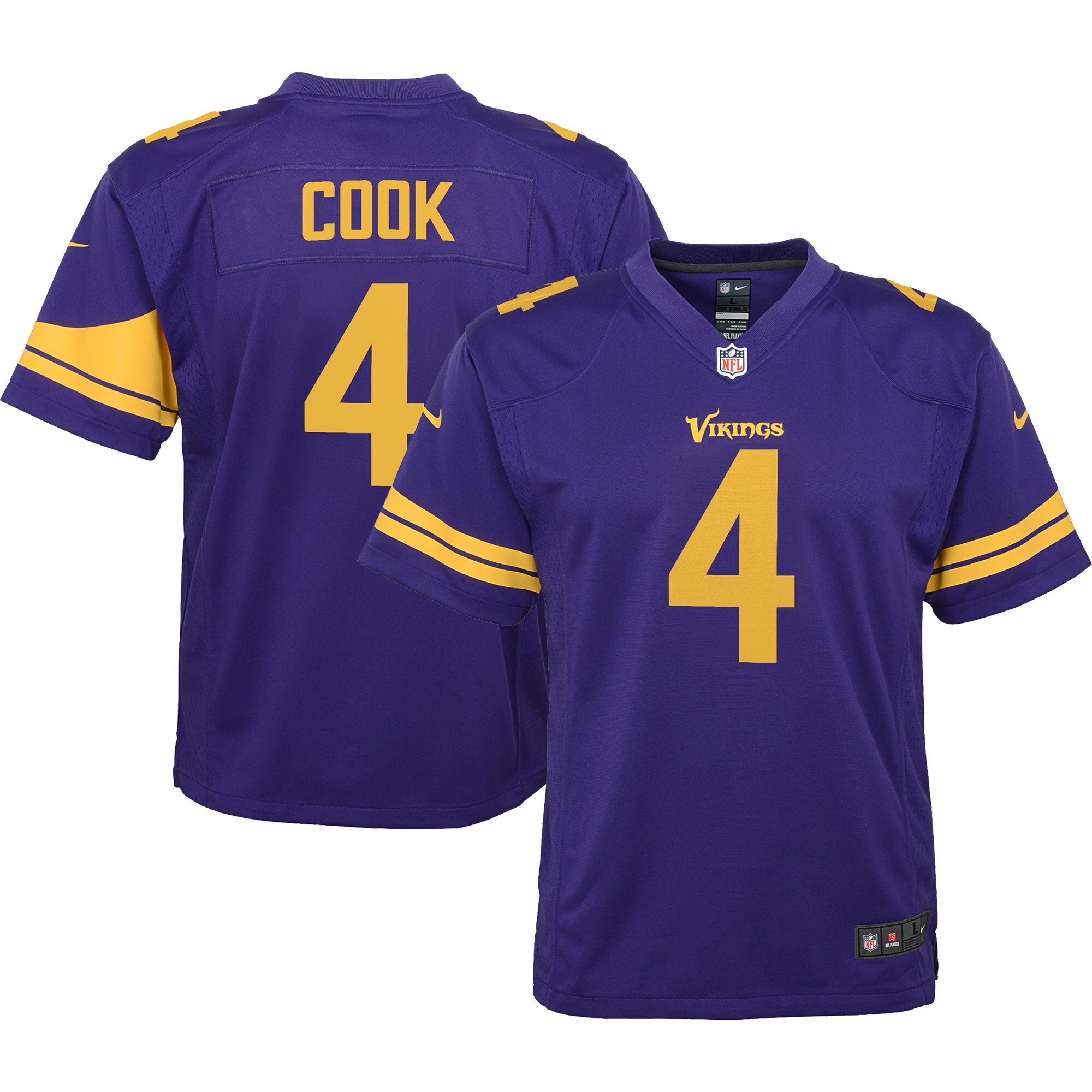Dalvin Cook Minnesota Vikings  Youth Alternate Game Jersey - Purple