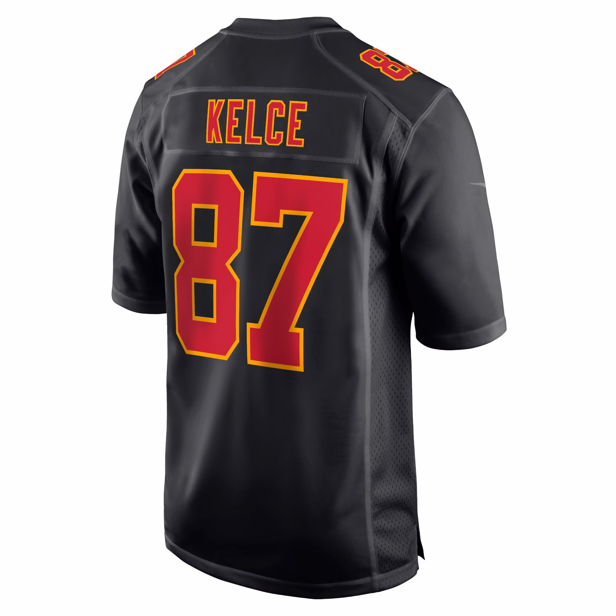 Travis Kelce Kansas City Chiefs  2023 Super Bowl LVIII Carbon Fashion Game Player Jersey - Black