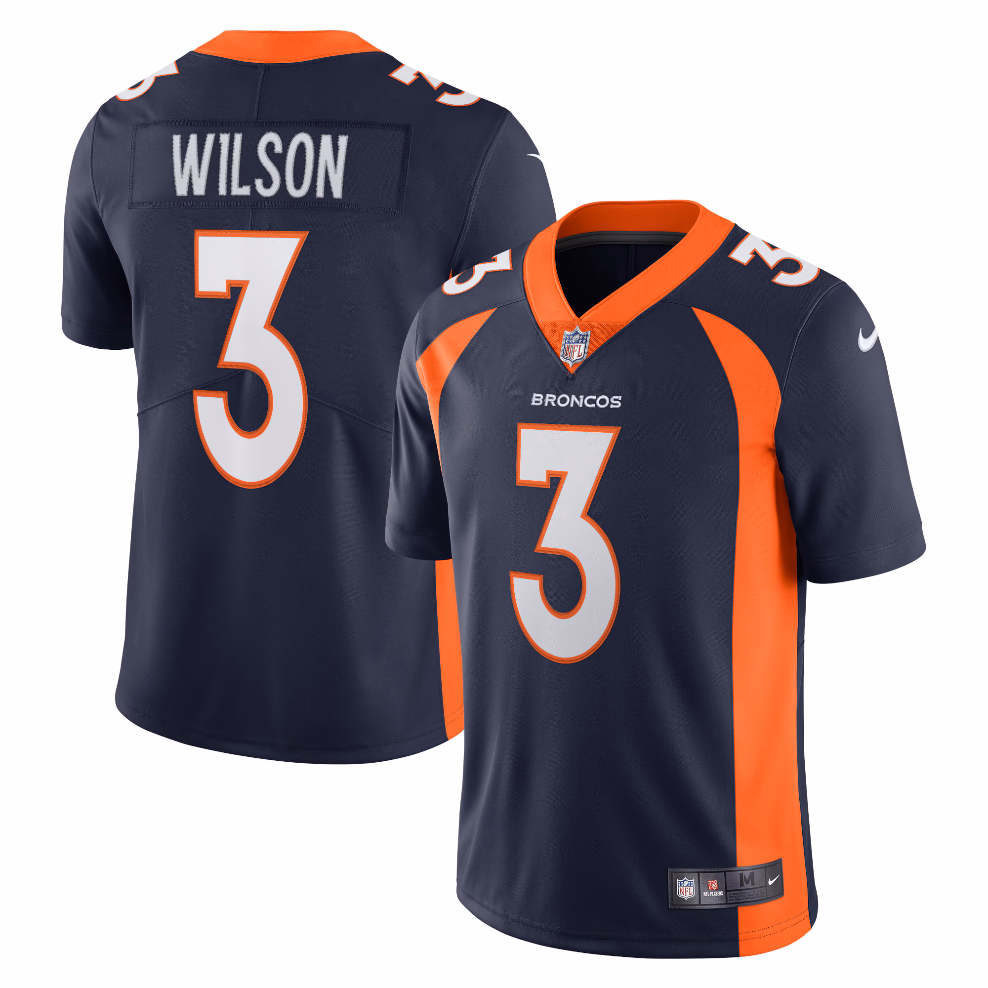 Russell Wilson Denver Broncos Team Vapor Limited Jersey - Orange