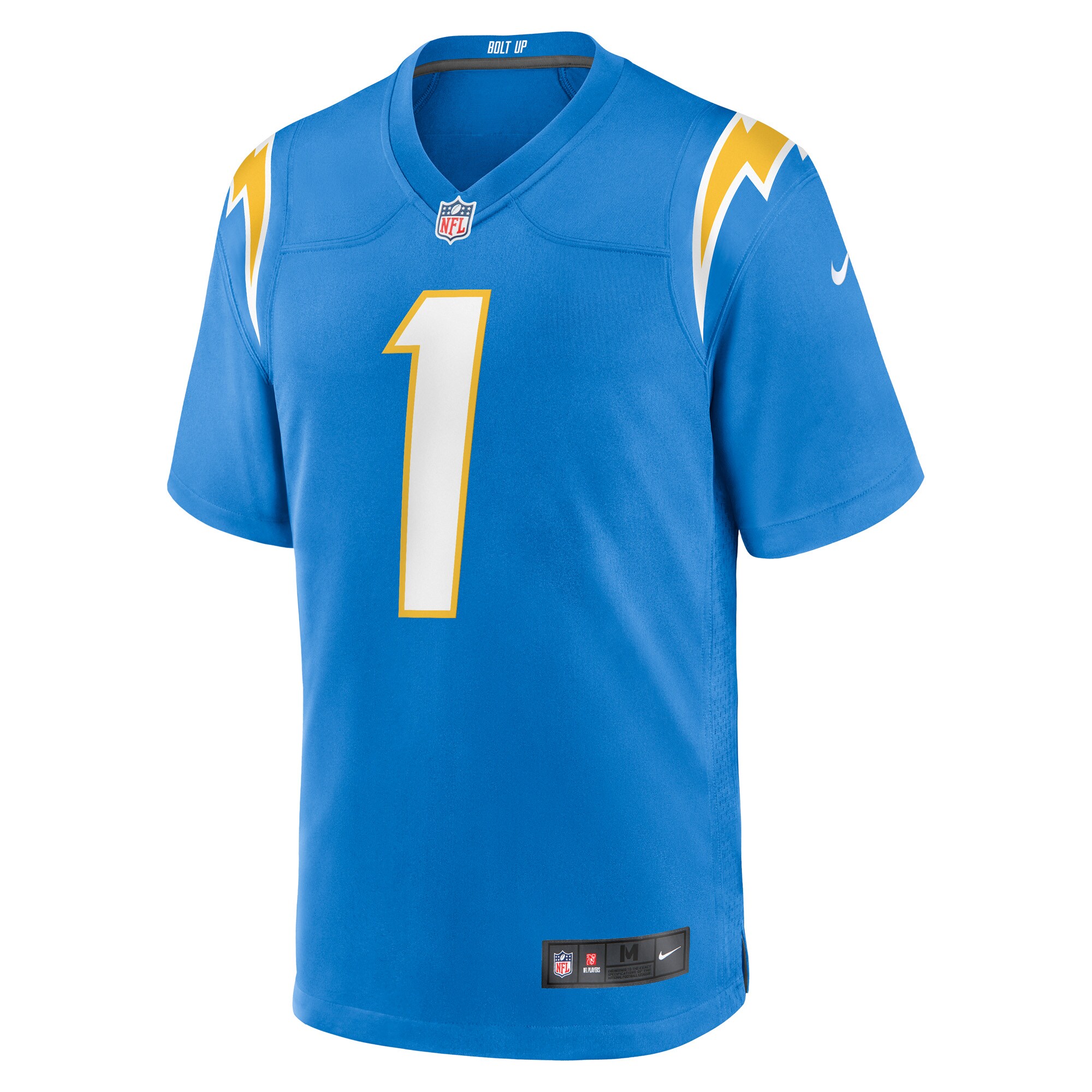 Number 1 Groom Los Angeles Chargers Game Jersey - Powder Blue