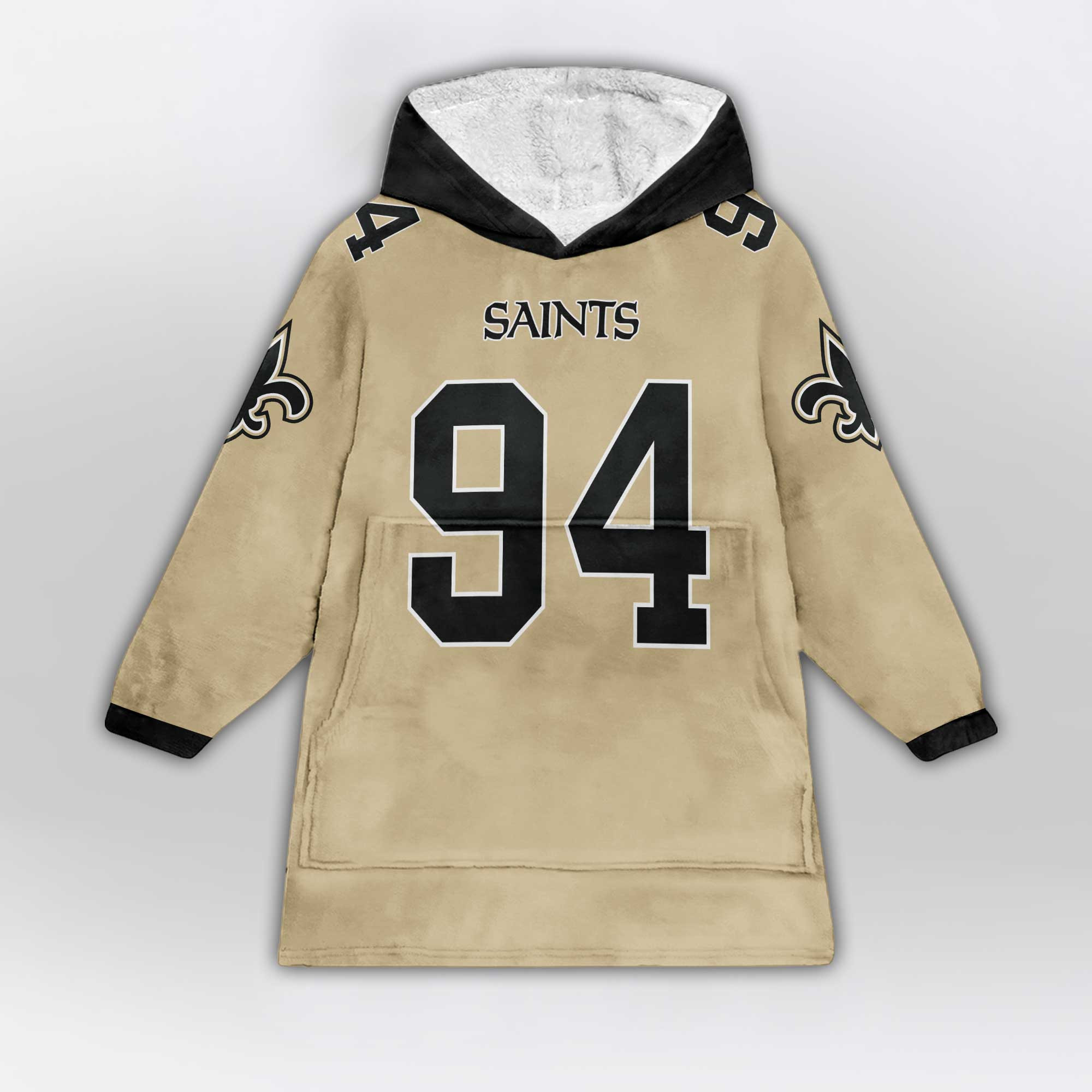 Kid C.J 94 New Orleans Football Unisex Blanket Hoodie