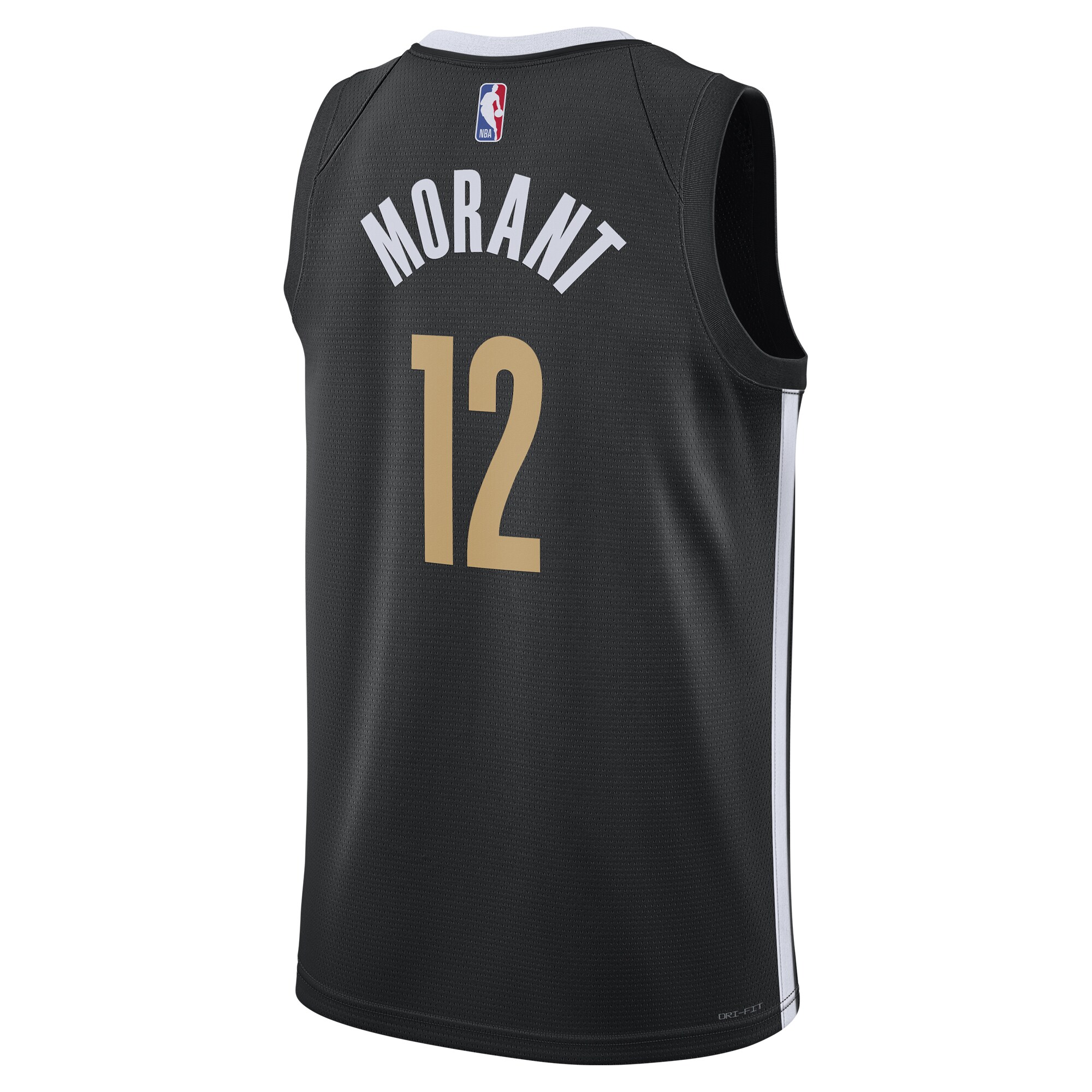 Unisex Memphis Grizzlies Ja Morant  Black 2023/24 Swingman Jersey - City Edition