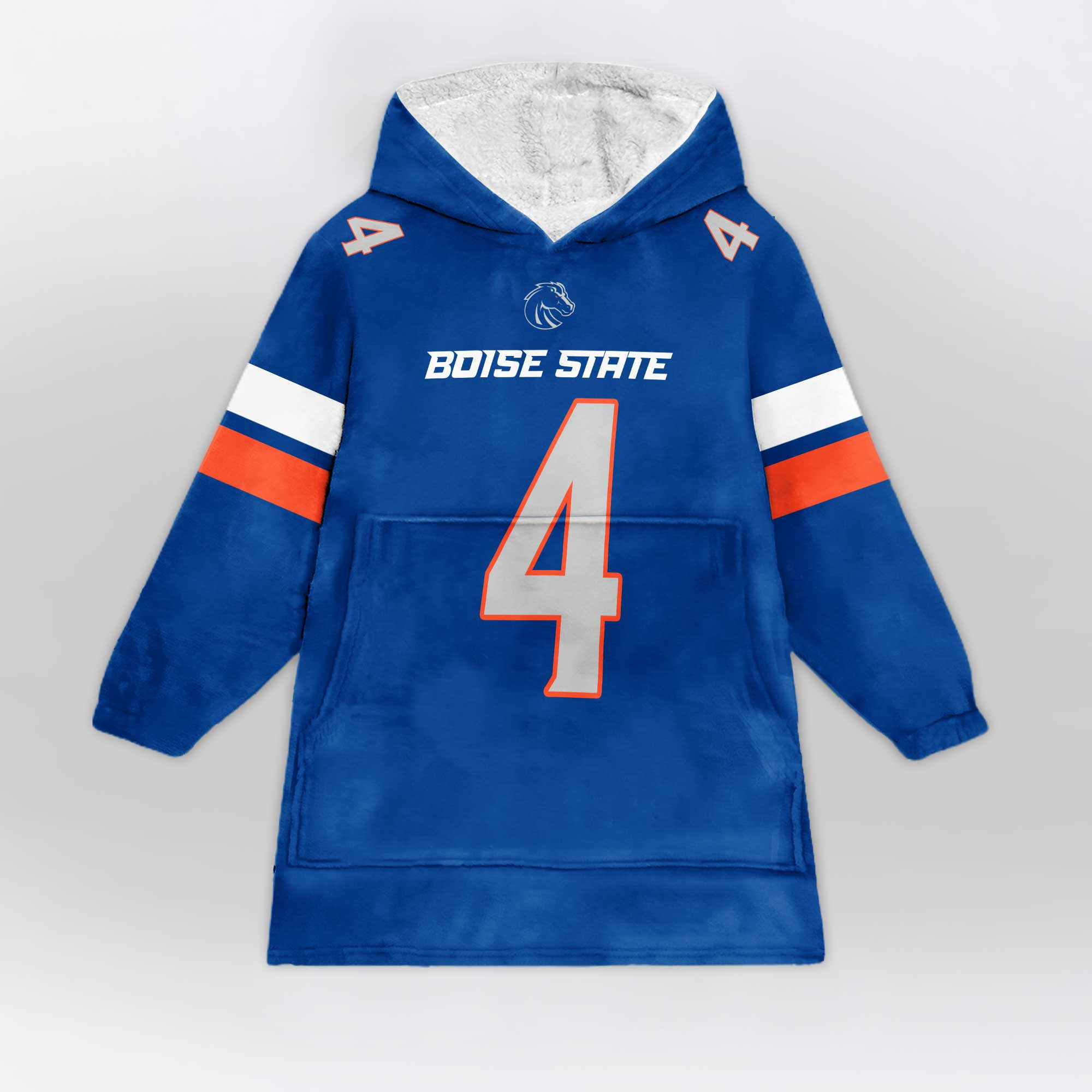 Adult 4 Boise State Football Unisex Blanket Hoodie