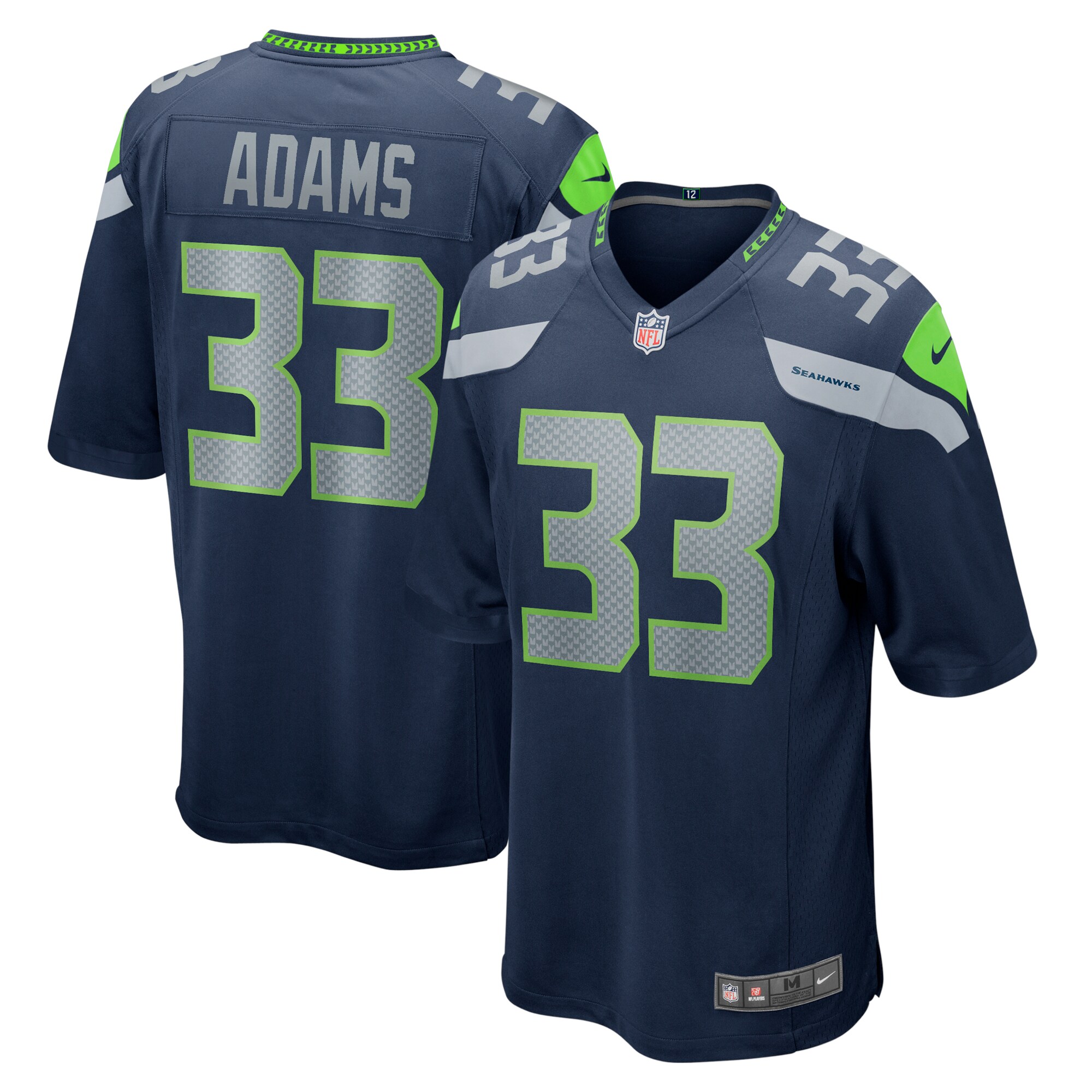 Jamal Adams Seattle Seahawks  Game Team Jersey - College Navy