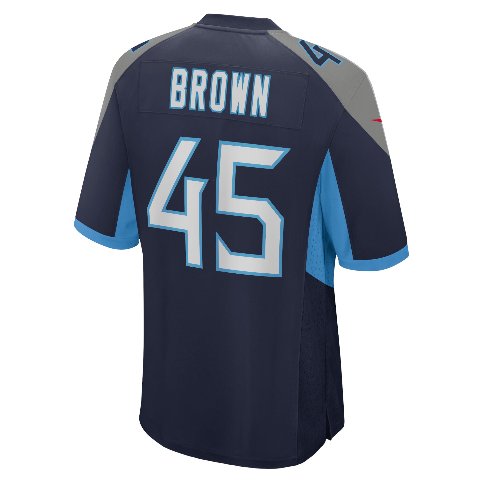 Kyron Brown Tennessee Titans  Home Game Player Jersey - Navy