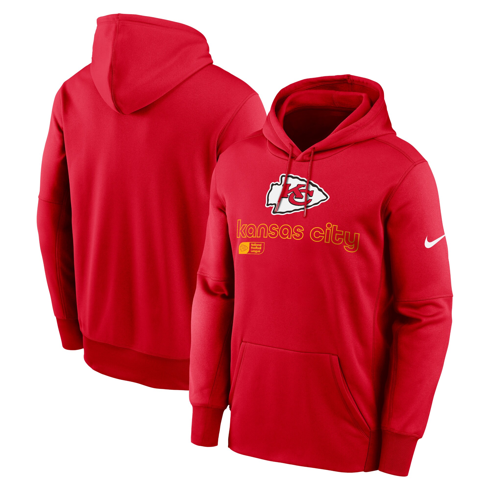 Kansas City Chiefs Performance Pullover Hoodie - Red