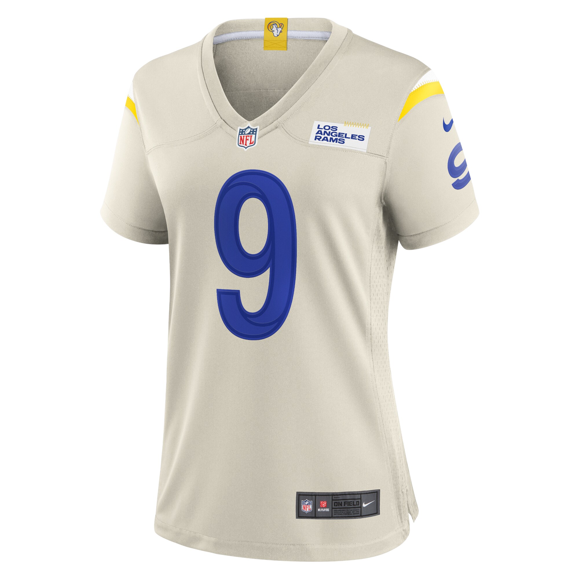 Matthew Stafford Los Angeles Rams  Women's Game Jersey - Bone