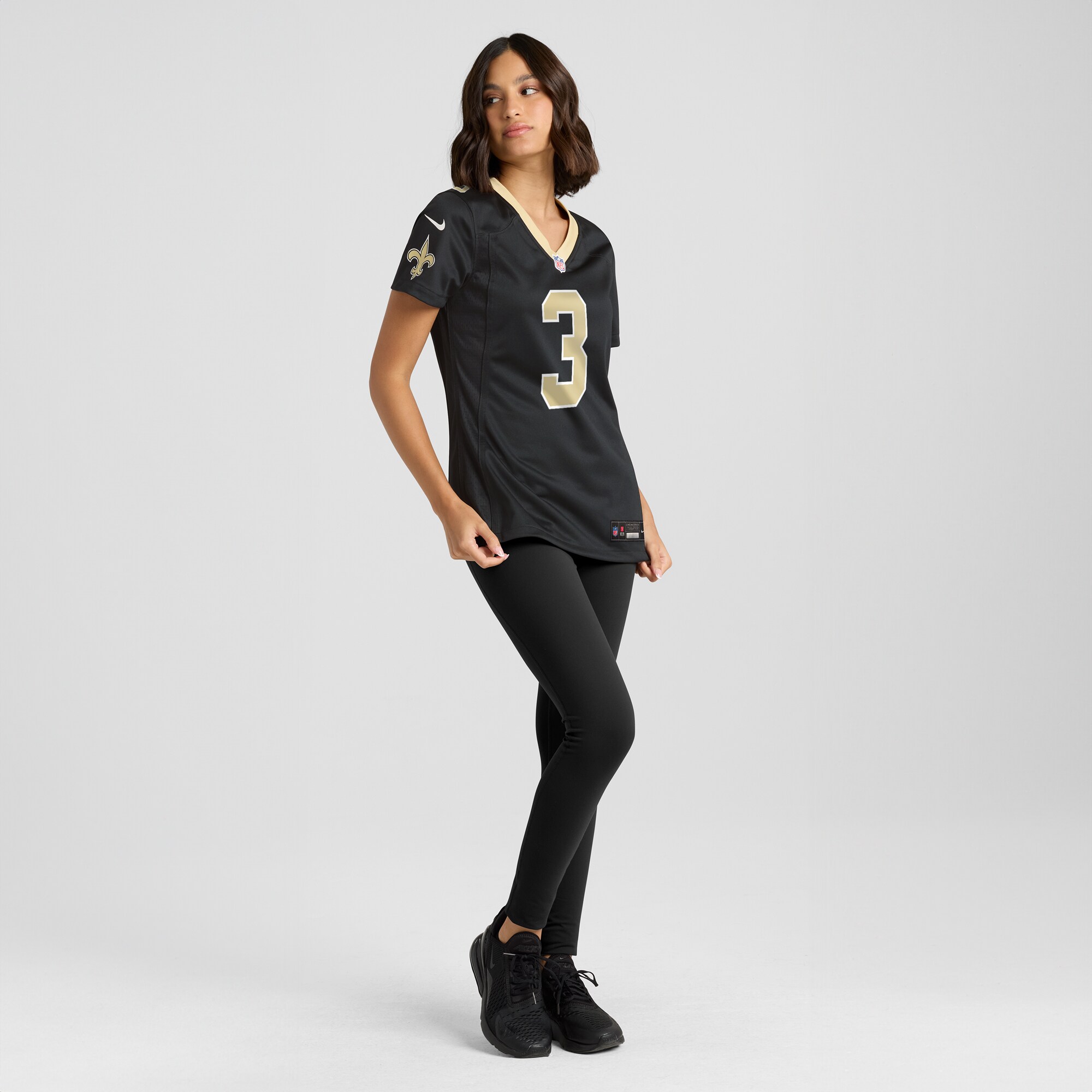 Jake Haener New Orleans Saints Women's Team Game Jersey -  Black