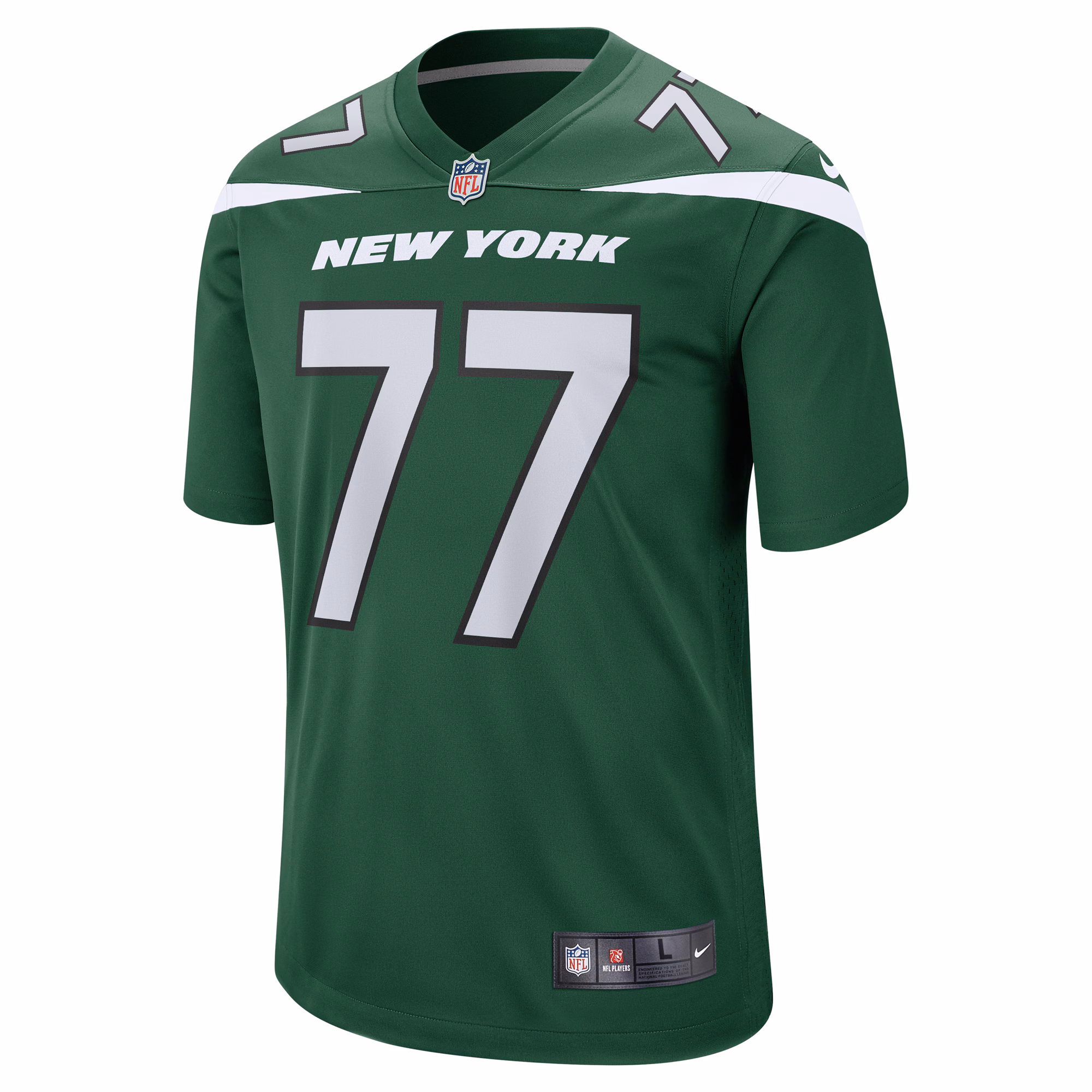 Mekhi Becton New York Jets Player Game Jersey - Gotham Green