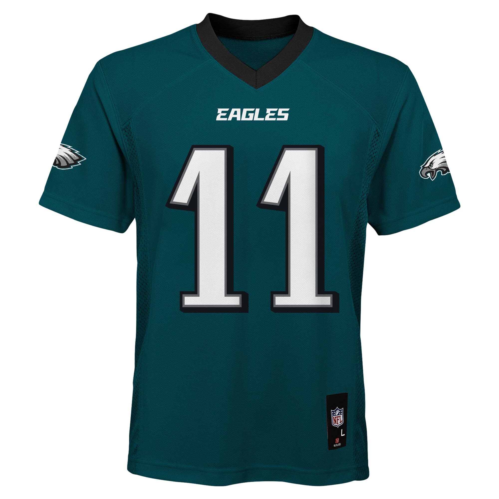 A.J. Brown Philadelphia Eagles #11 Youth Replica Player Jersey - Midnight Green