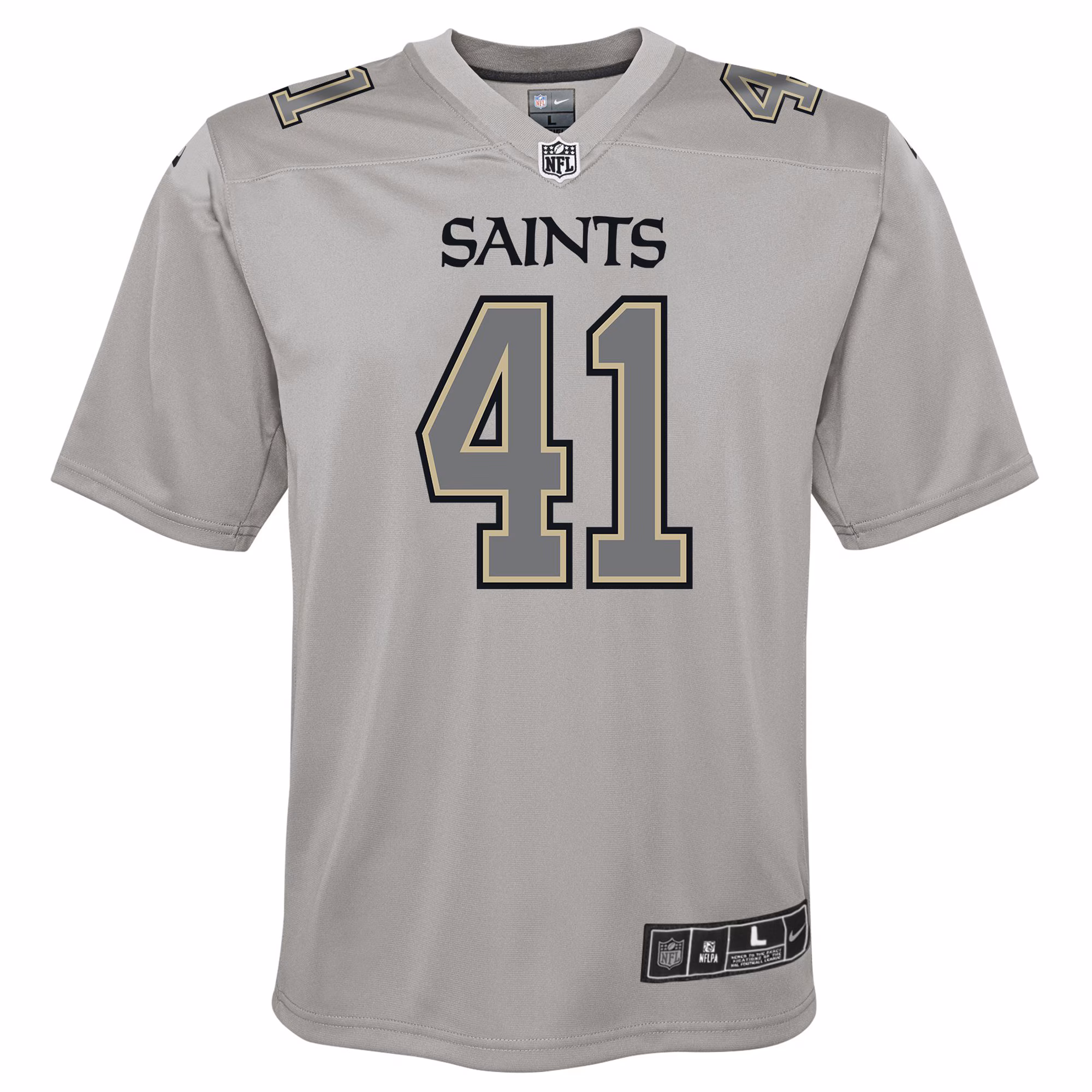 Alvin Kamara New Orleans Saints Youth Atmosphere Game Jersey - Gray