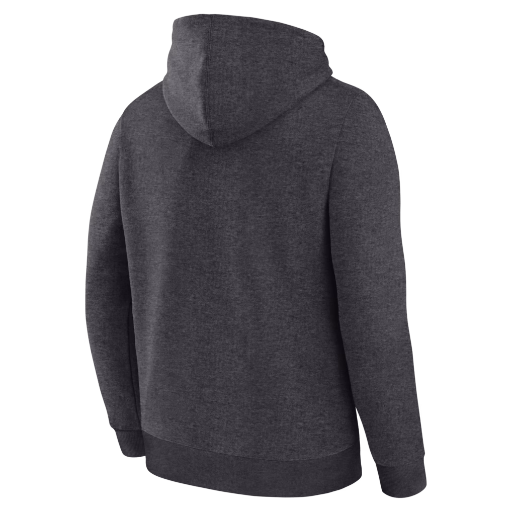 Los Angeles Dodgers Fanatics 2025 National League Champions Locker Room Fleece Hoodie - Heather Charcoal