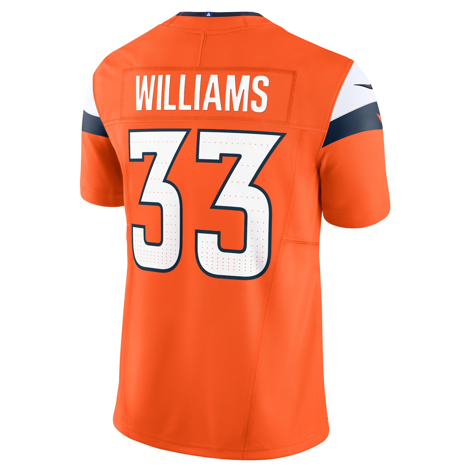 Javonte Williams Denver Broncos Mile High Collection Vapor F.U.S.E. Limited Jersey - Orange