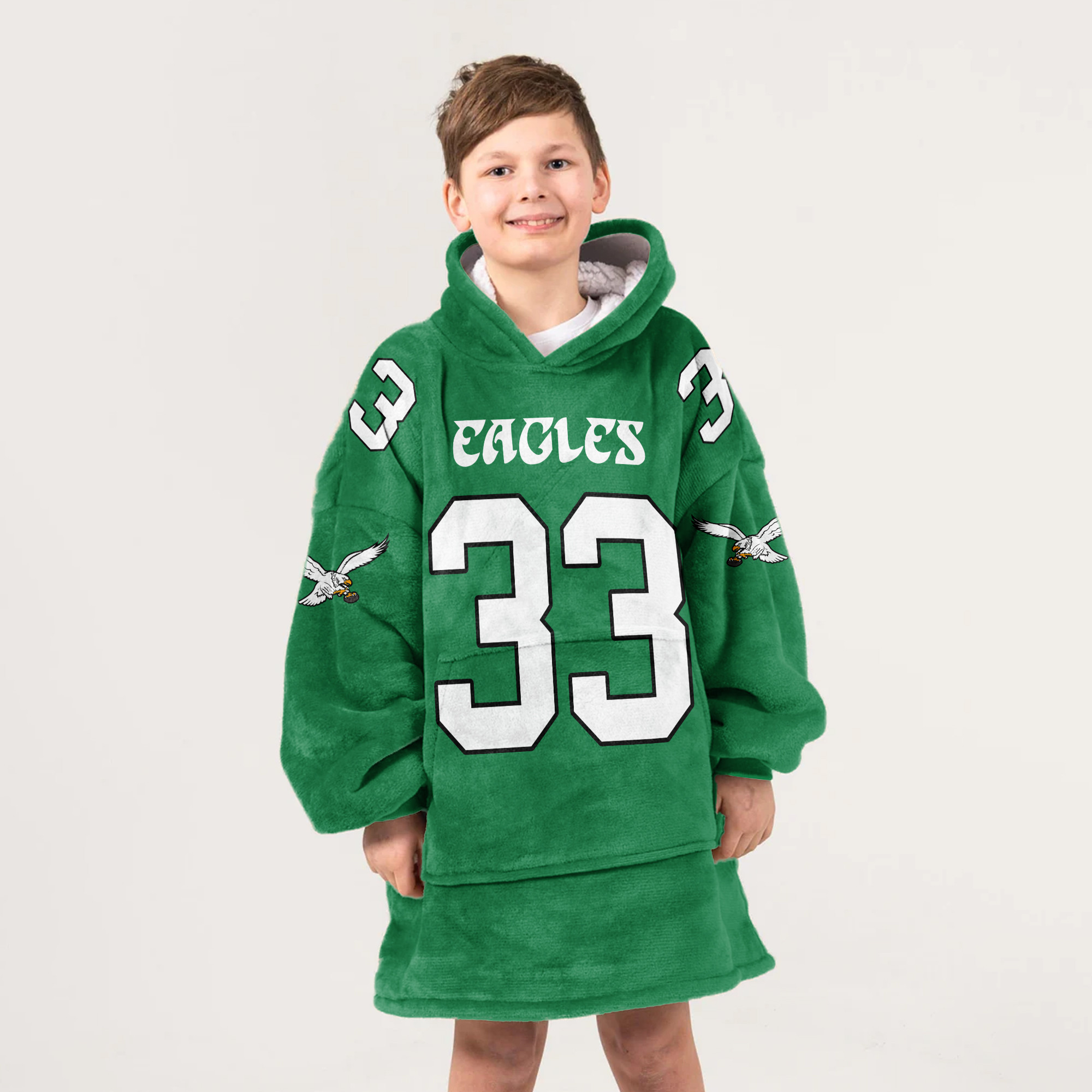 Kid C.D 33 Philadelphia Football Unisex Blanket Hoodie