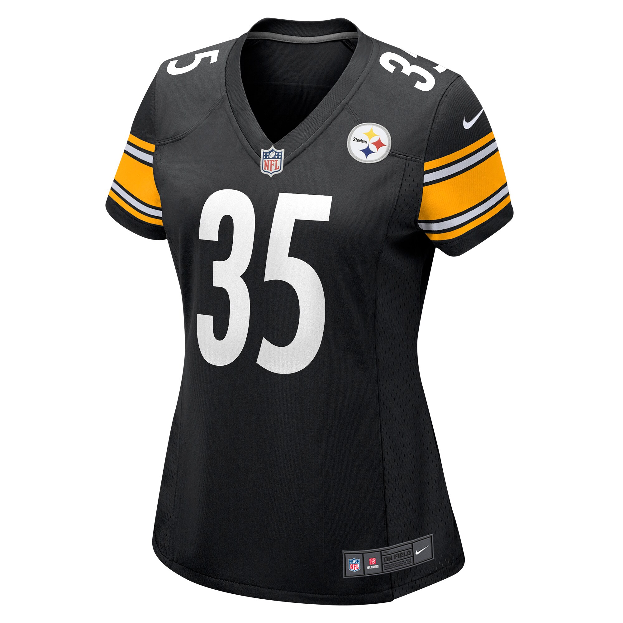 Arthur Maulet Pittsburgh Steelers  Women's Game Jersey - Black