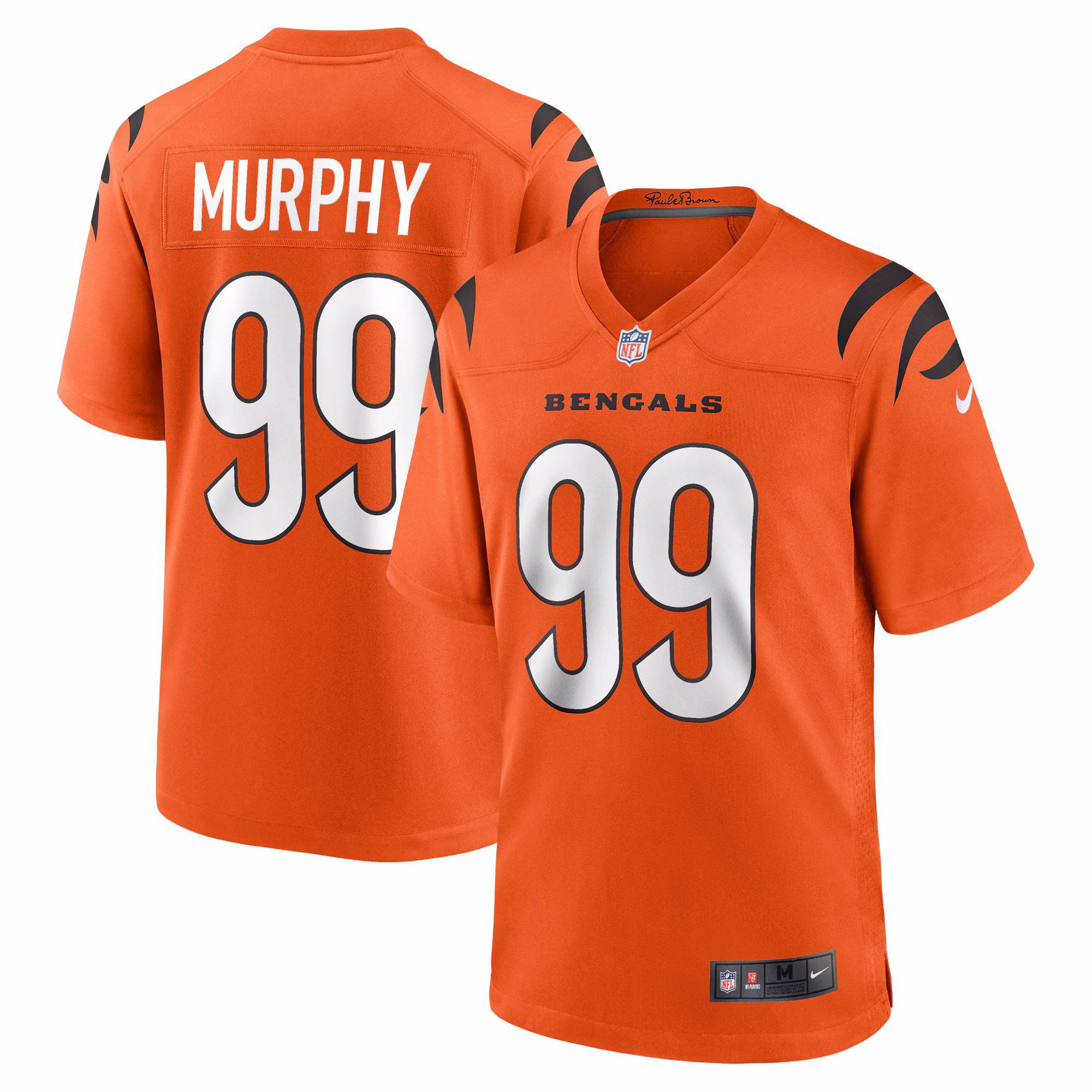 Myles Murphy Cincinnati Bengals Team Game Jersey - White