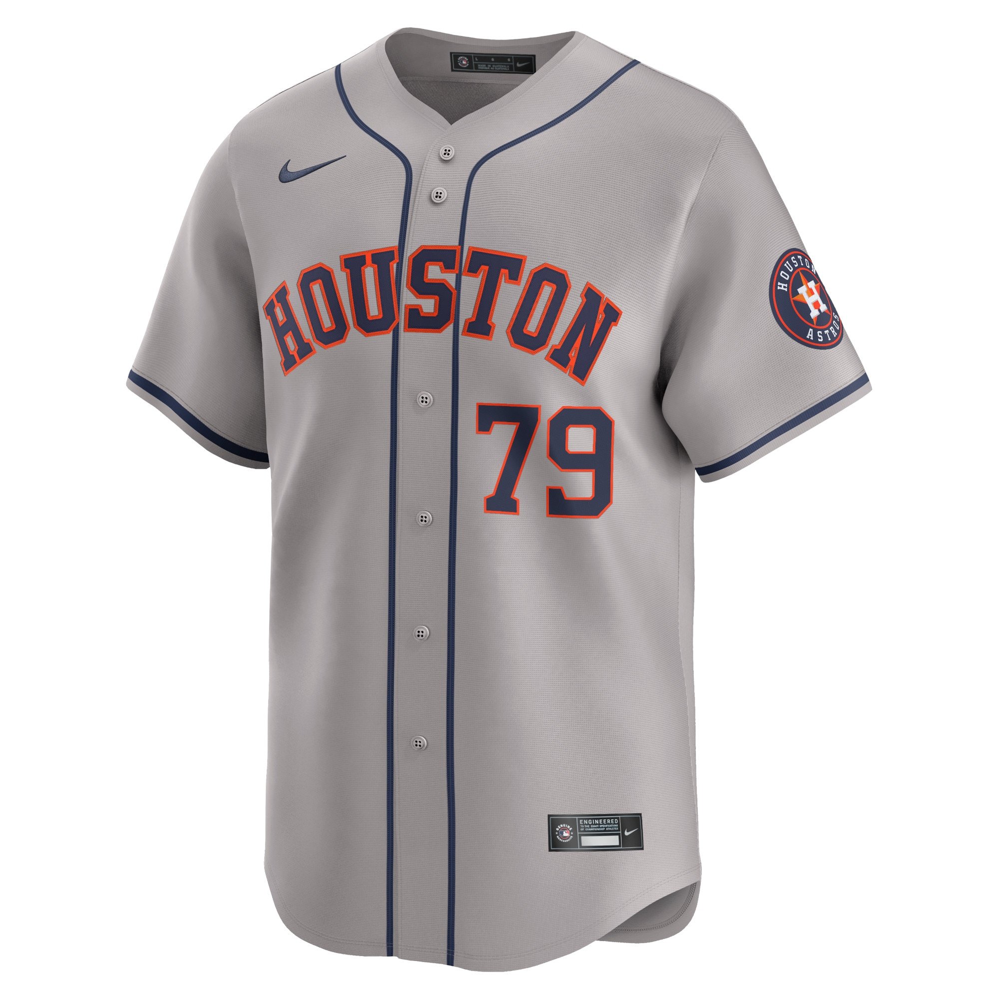 Men's Houston Astros Jose Abreu  Gray Away Limited Player Jersey