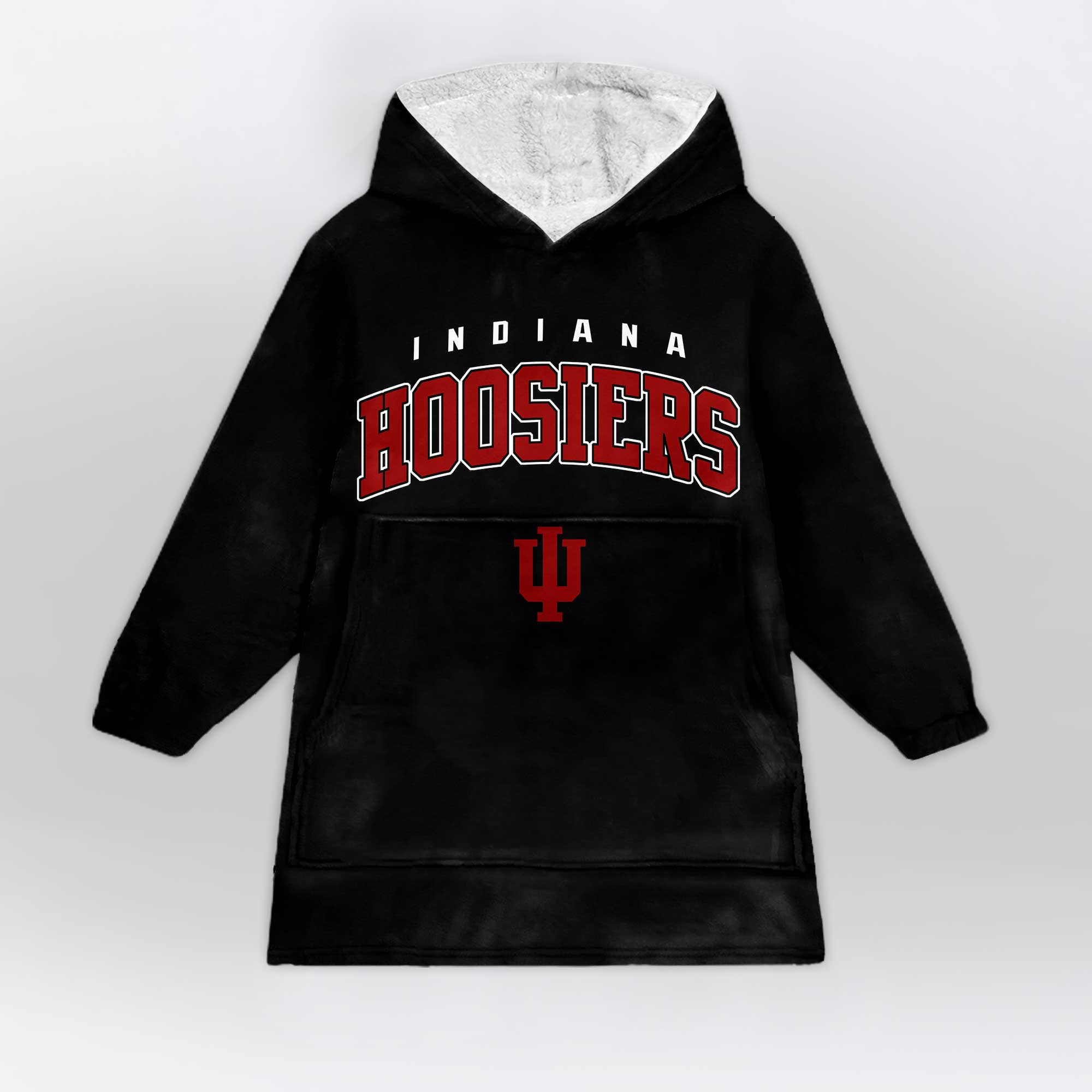 Adult Indiana Football Unisex Blanket Hoodie