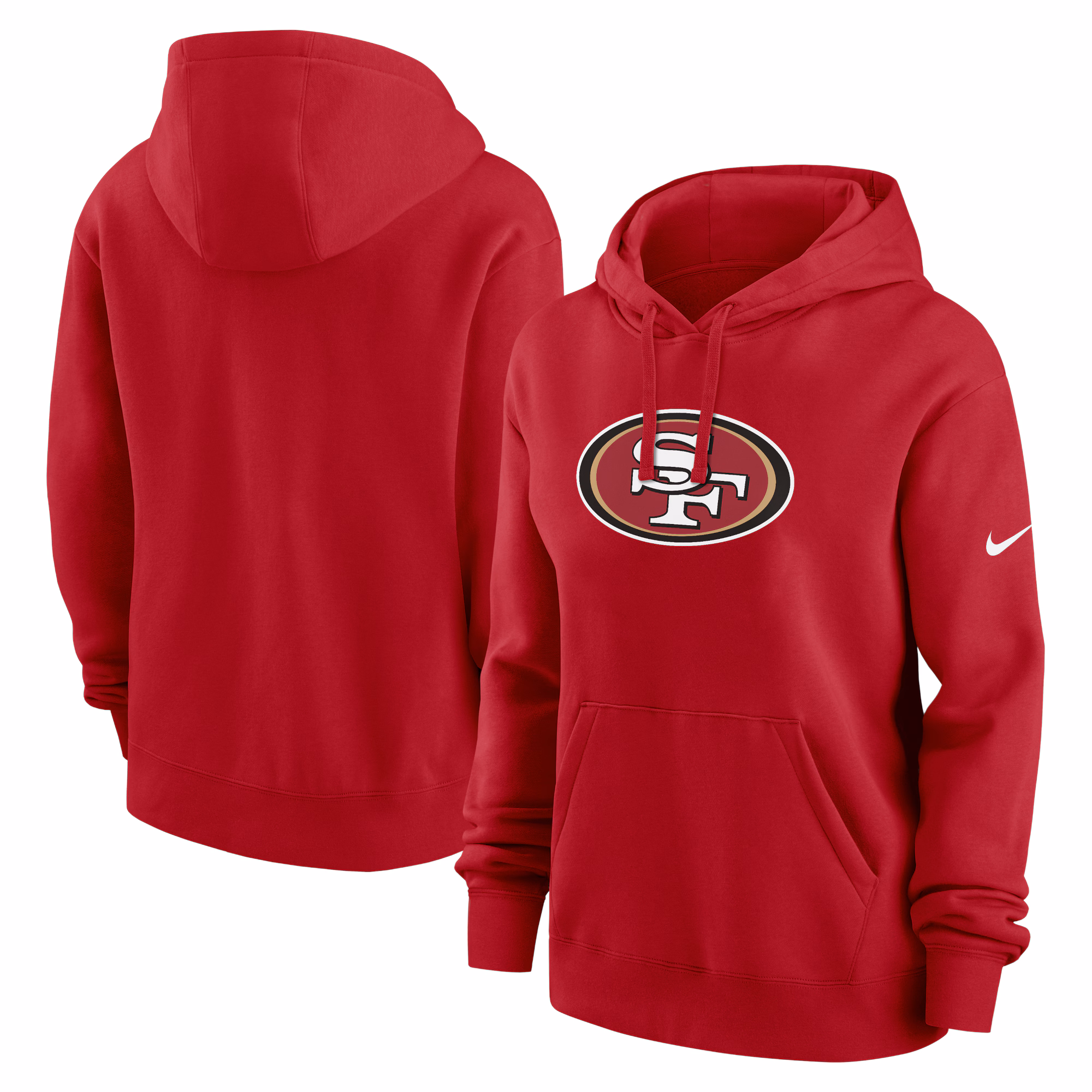 San Francisco 49ers 49ers Women's Club Fleece Pullover Hoodie - Scarlet