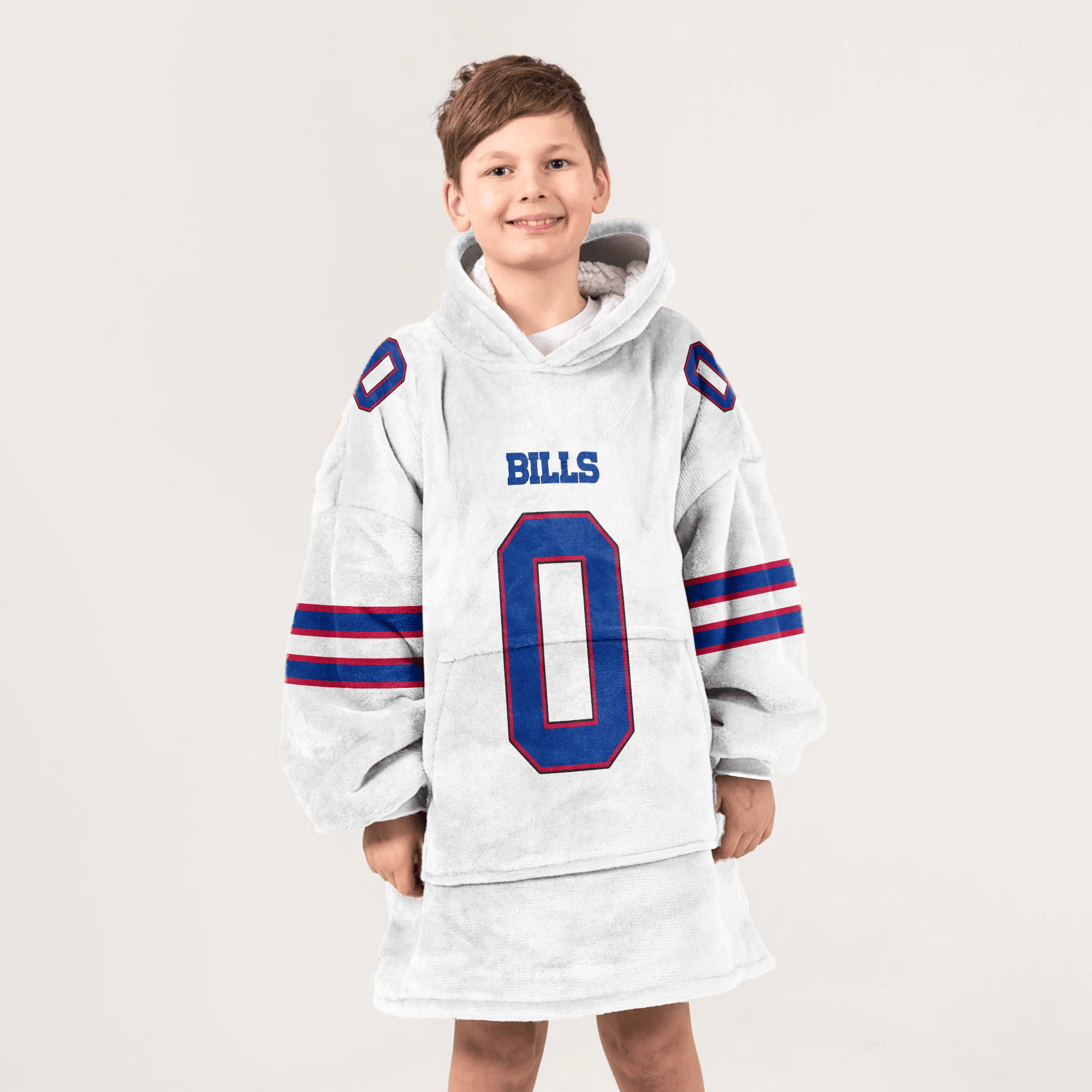 K.C 0 Buffalo Football Unisex Blanket Hoodie