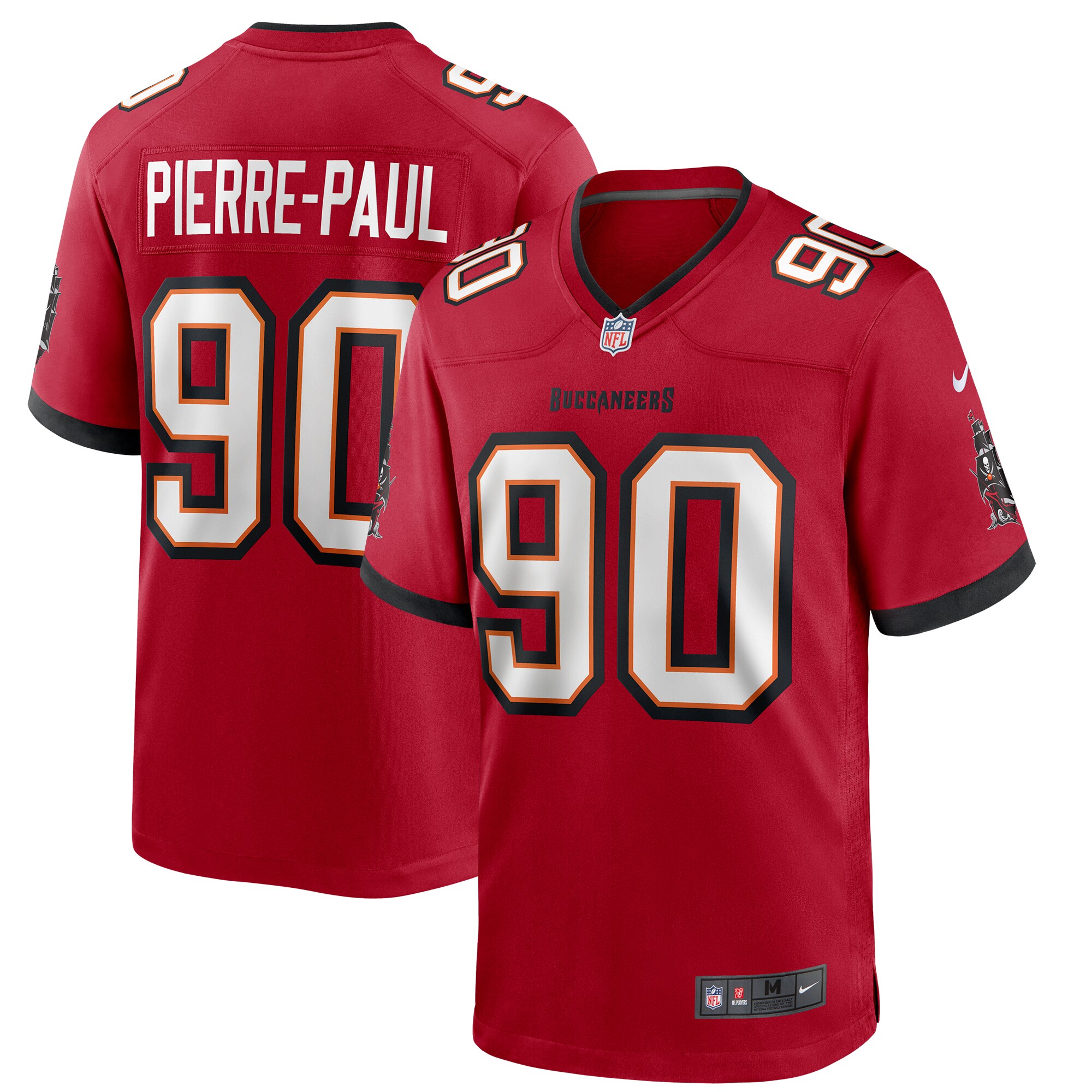 Jason Pierre-Paul Tampa Bay Buccaneers  Game Player Jersey - Red