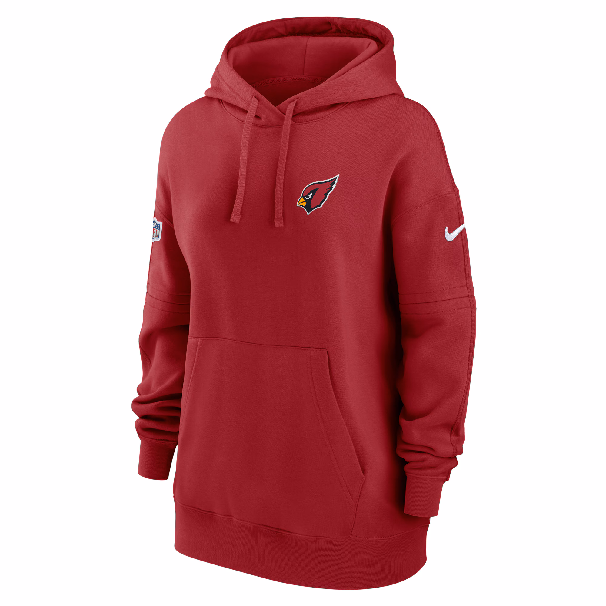 Arizona Cardinals Women's 2023 Sideline Club Fleece Pullover Hoodie - Cardinal