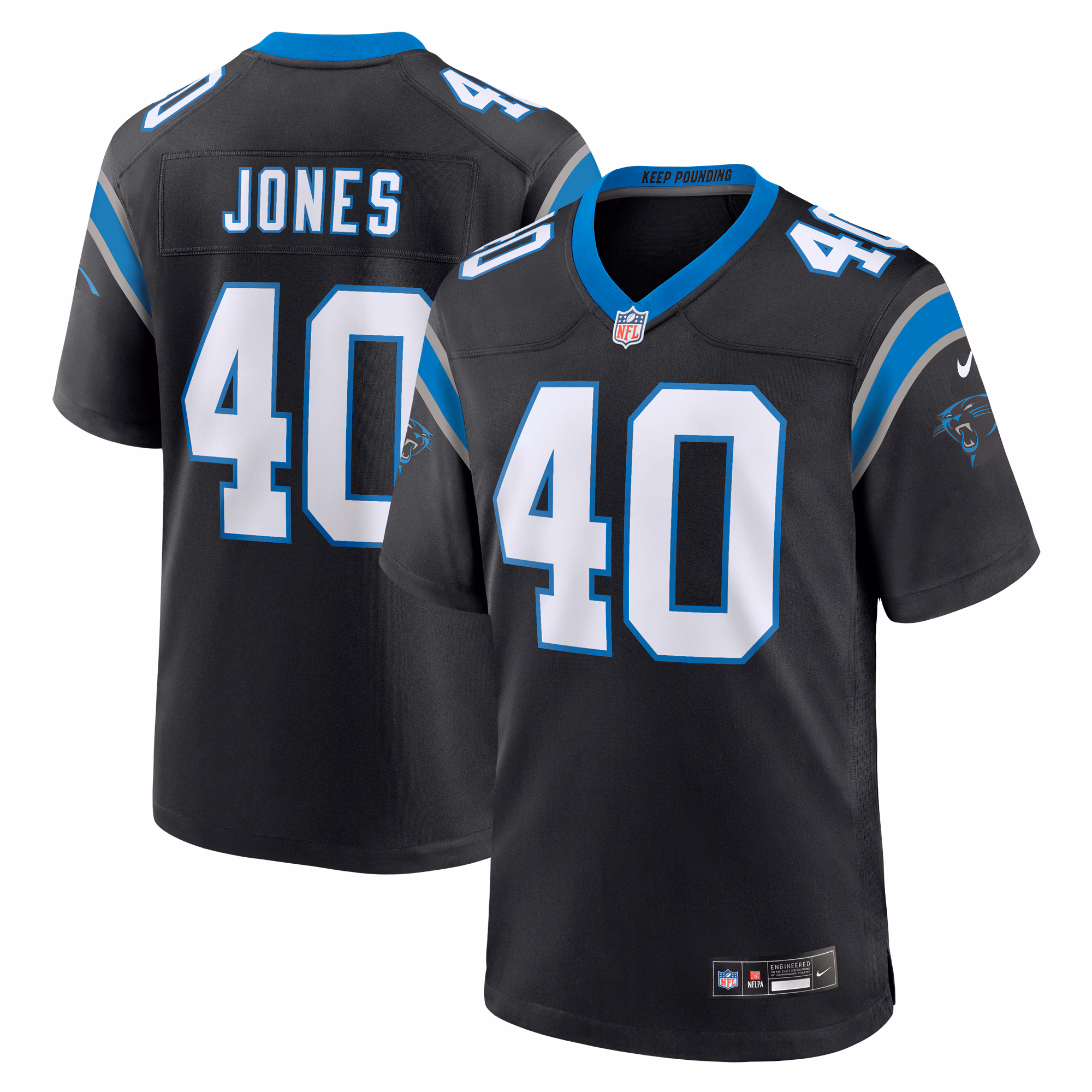 Deion Jones Carolina Panthers  Game Jersey -  Black