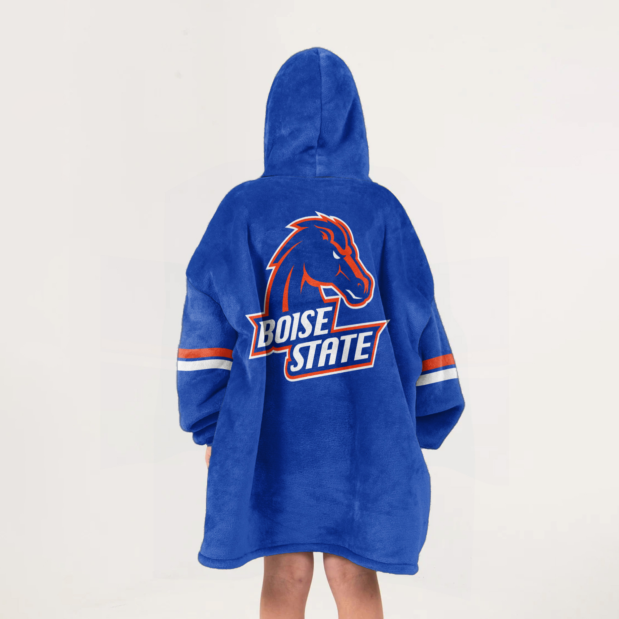 Adult Boise State Football Unisex Blanket Hoodie