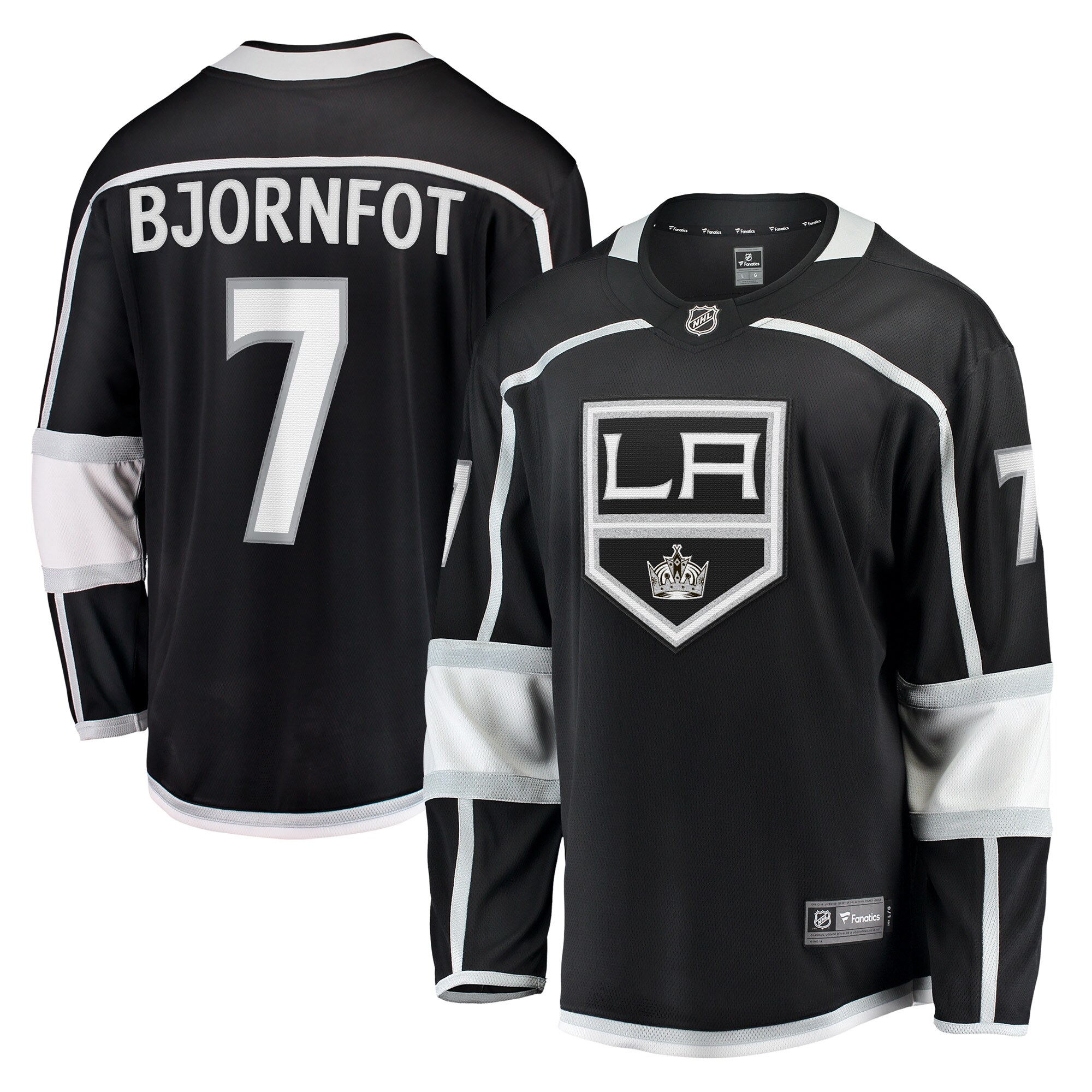 Tobias Bjornfot Los Angeles Kings Home Breakaway Player Jersey - Black