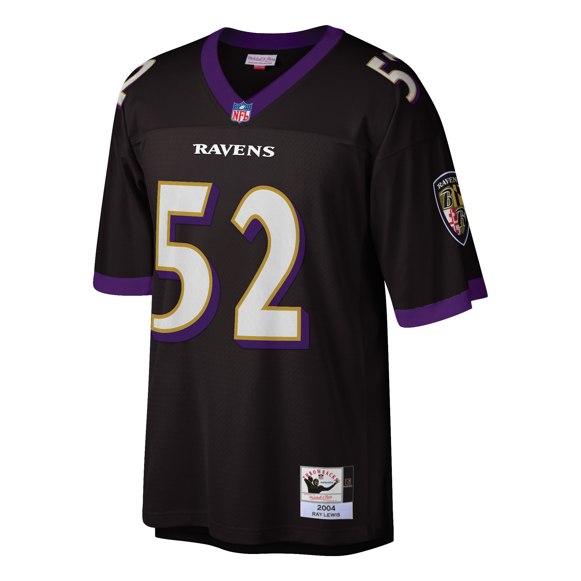 Ray Lewis Baltimore Ravens  2004 Authentic Throwback Retired Player Jersey - Black