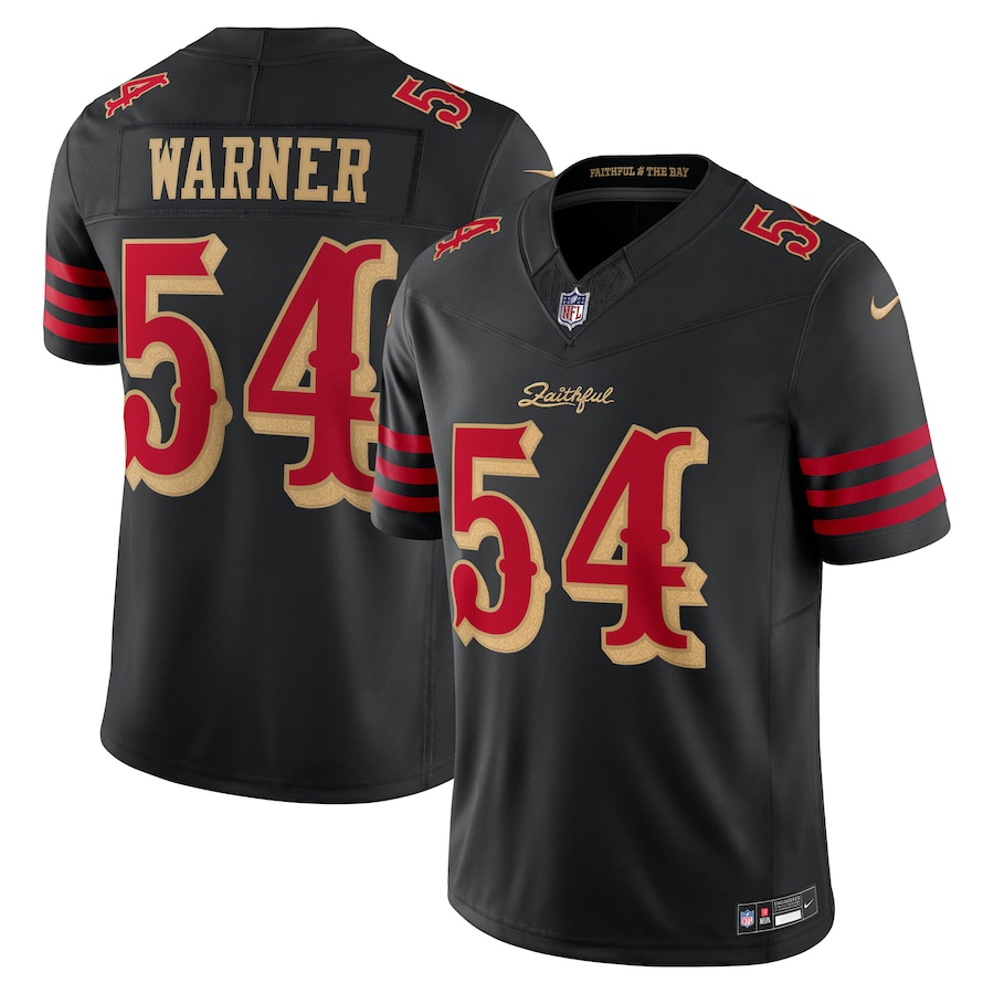 Warner #54 San Francisco 49ers 2025 Rivalries Collection Limited Jersey - Black