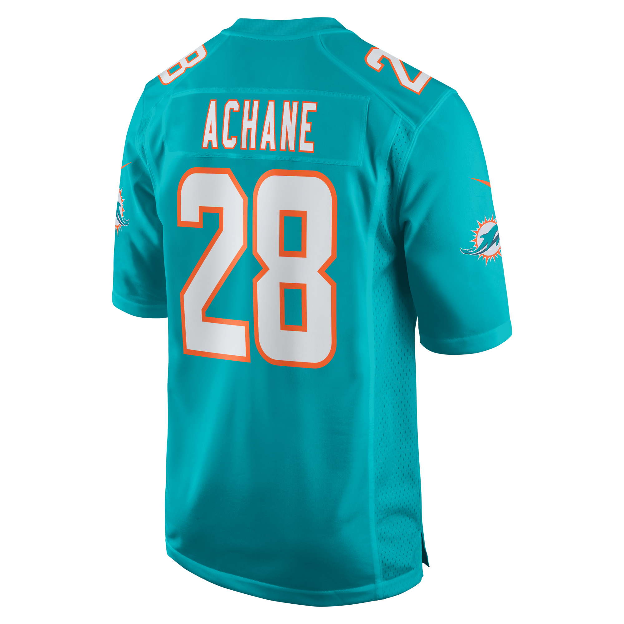 Devon Achane Miami Dolphins Player Game Jersey - Aqua