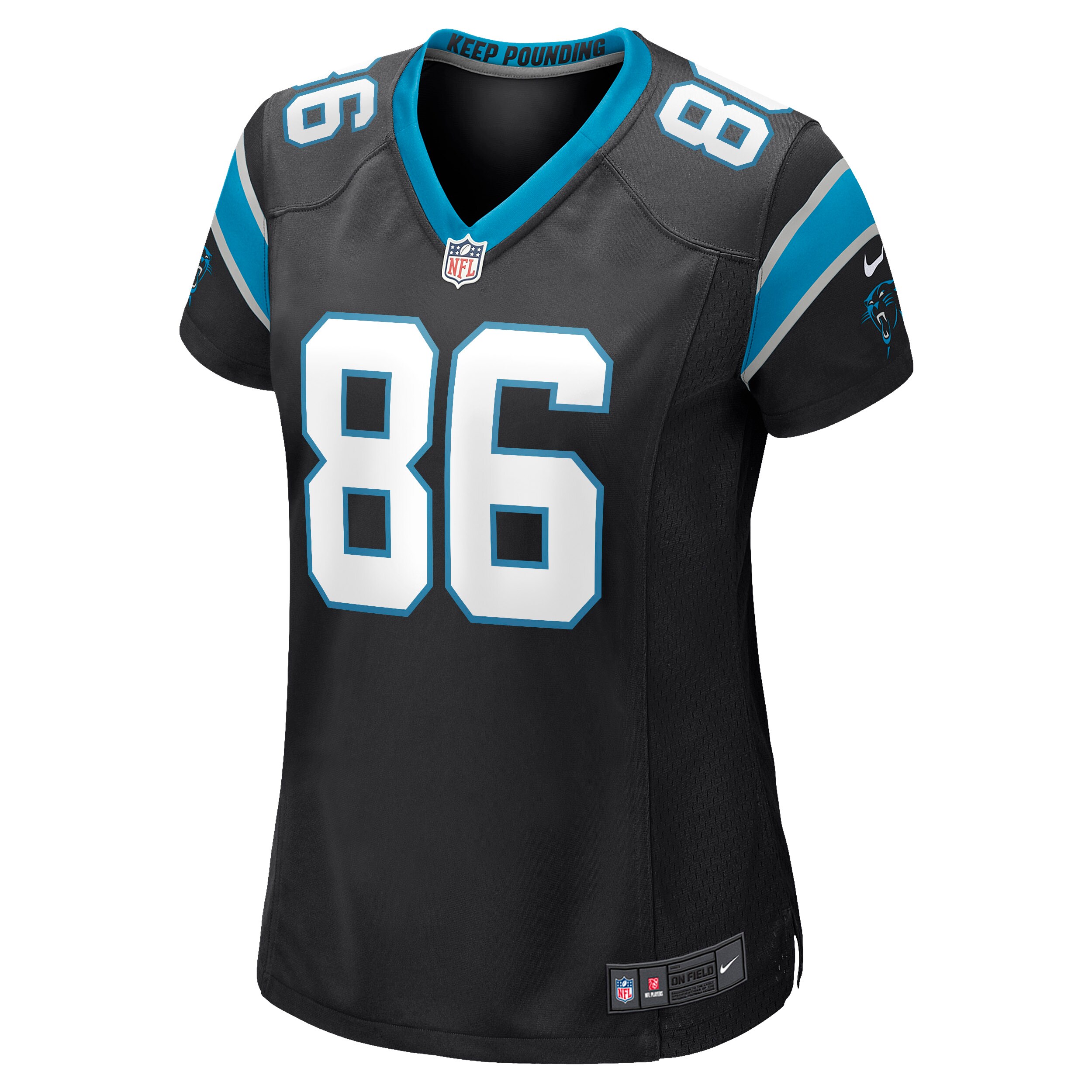 Colin Thompson Carolina Panthers  Women's Game Jersey - Black