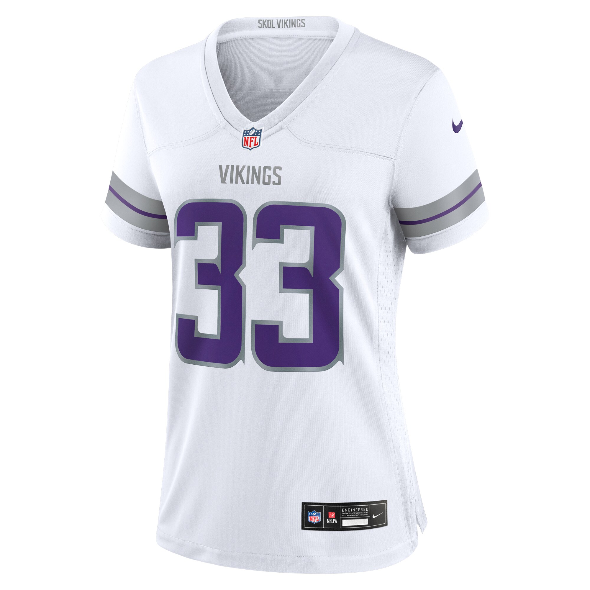 Aaron Jones Minnesota Vikings Women's Alternate Game Player Jersey - White
