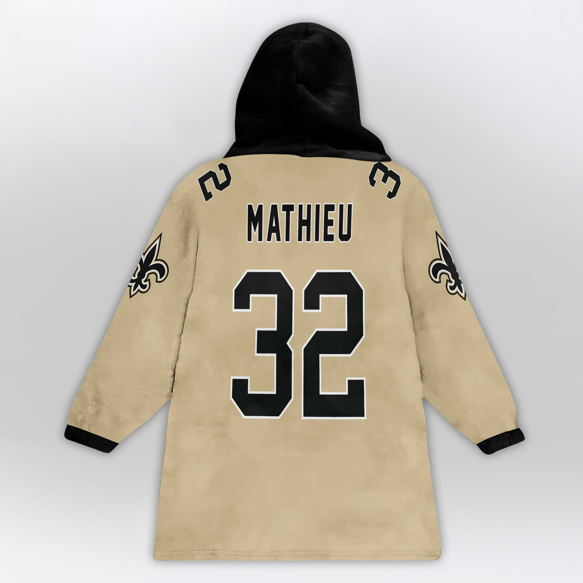 Kid T.M 32 New Orleans Football Unisex Blanket Hoodie