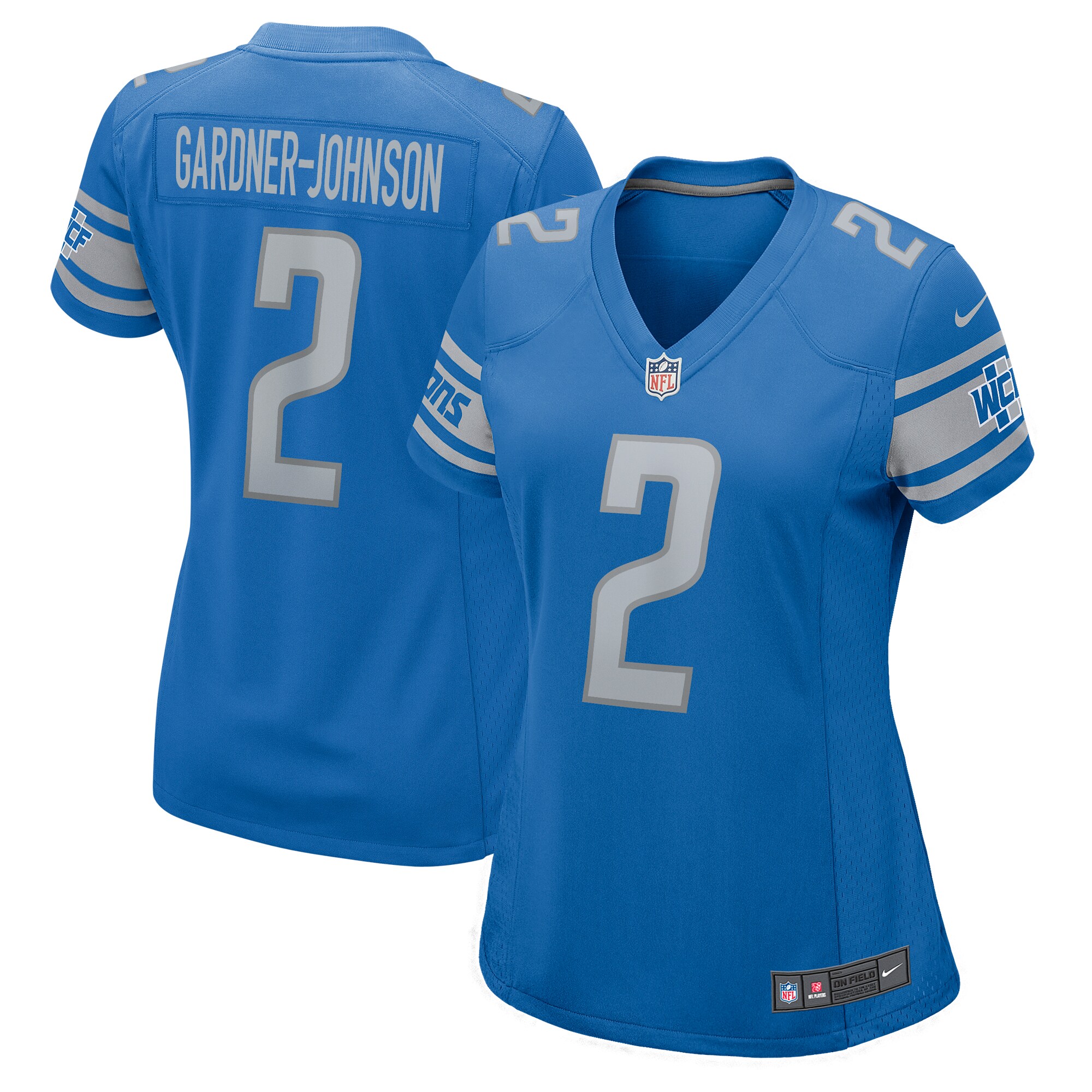 Chauncey Gardner-Johnson Detroit Lions  Women's Game Player Jersey - Blue