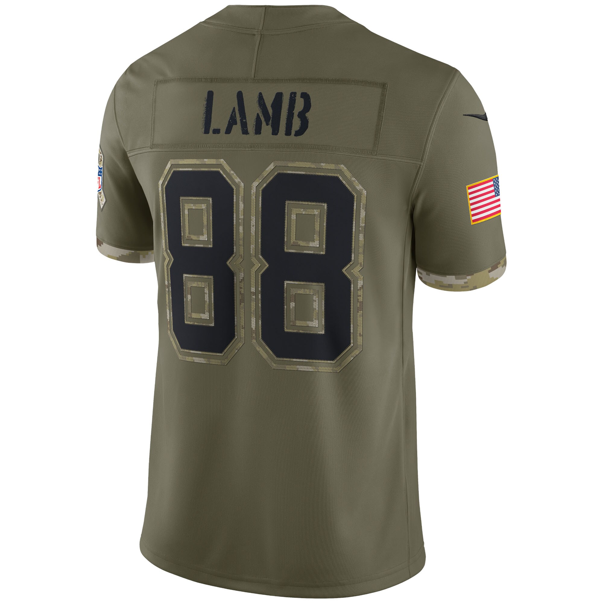 CeeDee Lamb Dallas Cowboys  2022 Salute To Service Limited Jersey - Olive