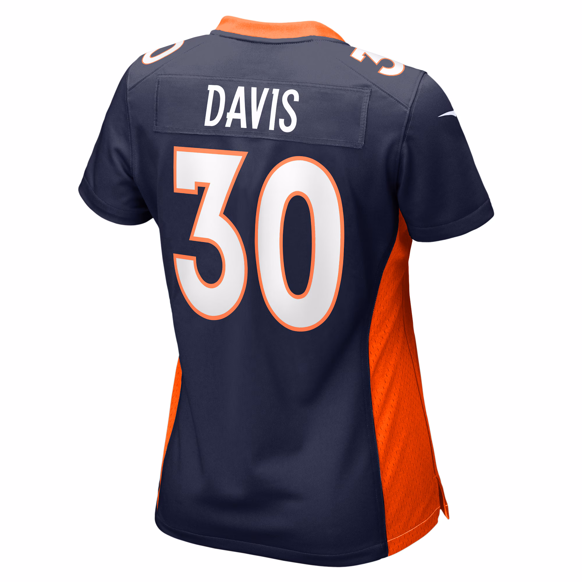 Terrell Davis Denver Broncos Women's Game Retired Player Jersey - Orange
