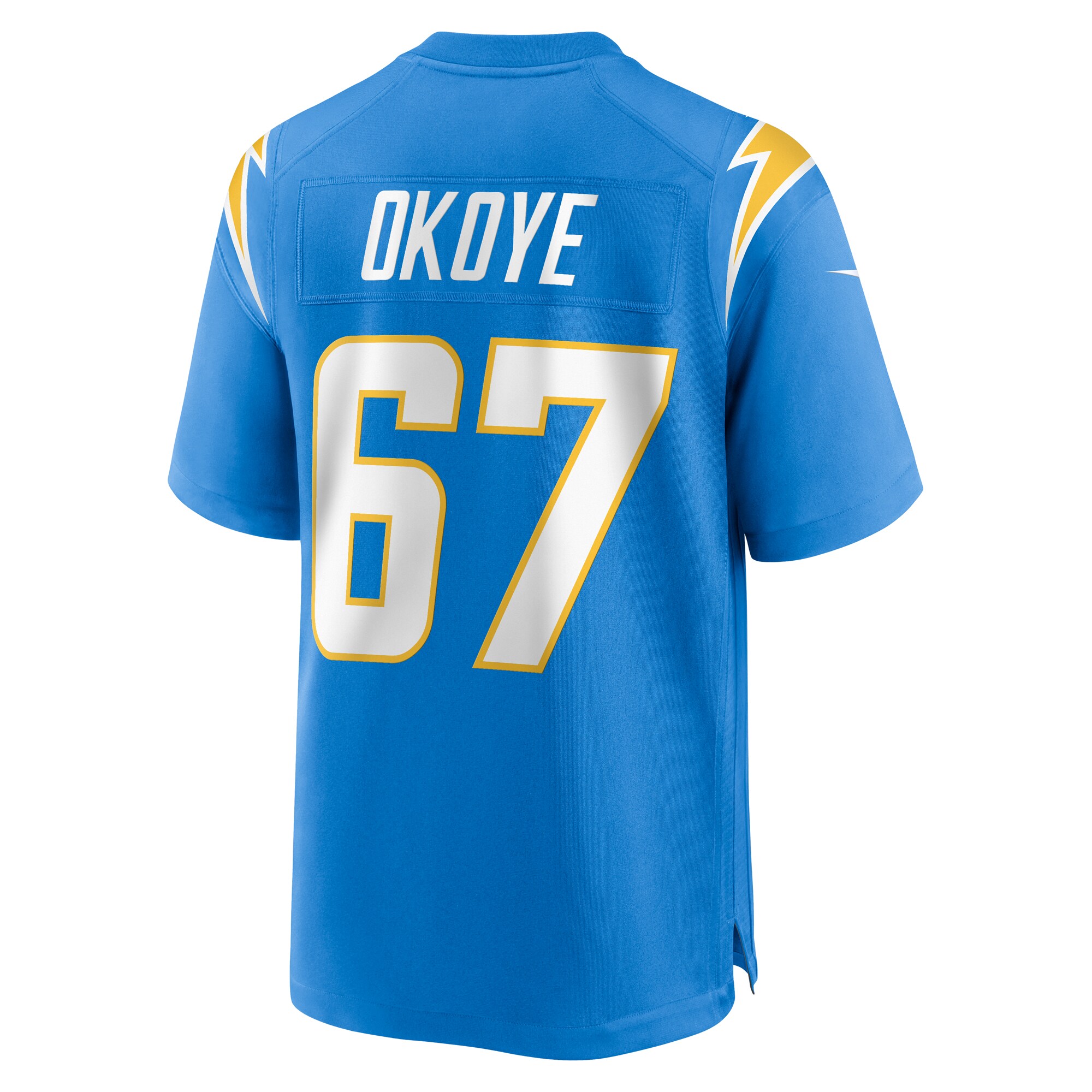 CJ Okoye Los Angeles Chargers Team Game Jersey -  Powder Blue