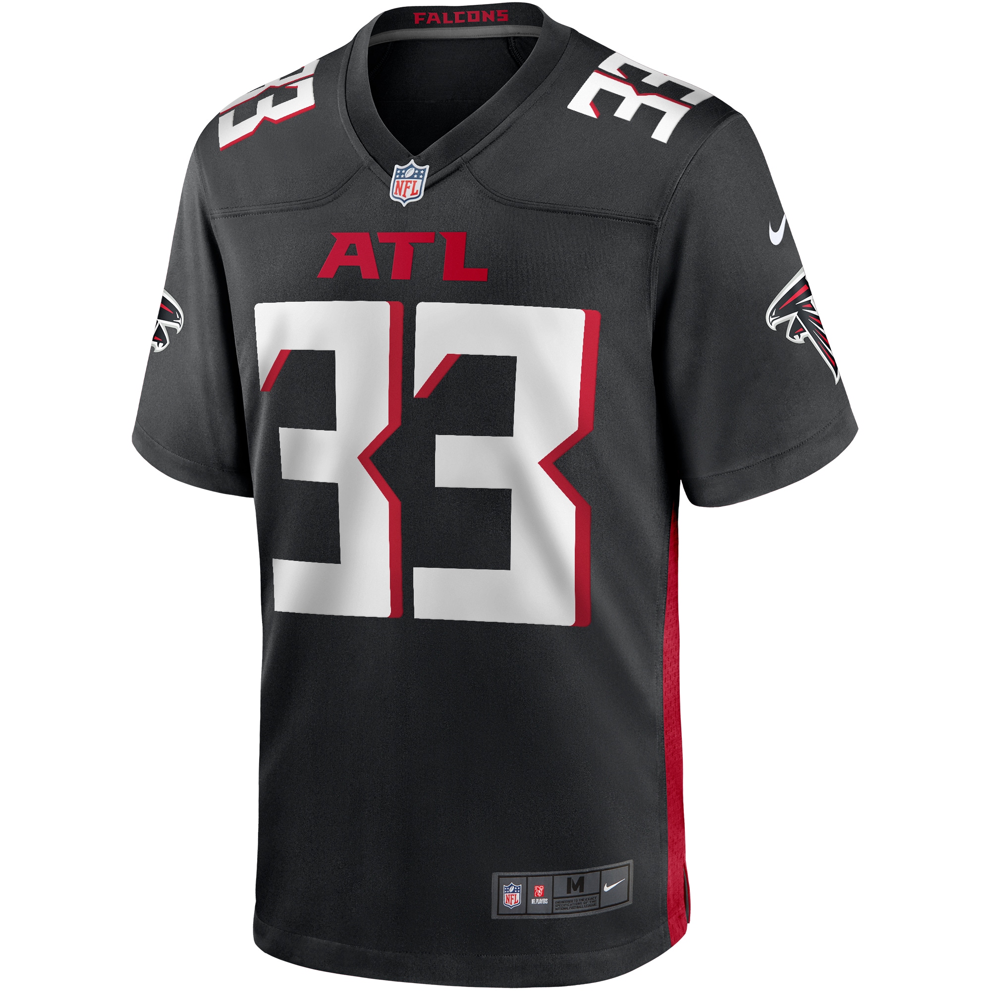 Michael Turner Atlanta Falcons Game Retired Player Jersey - Black