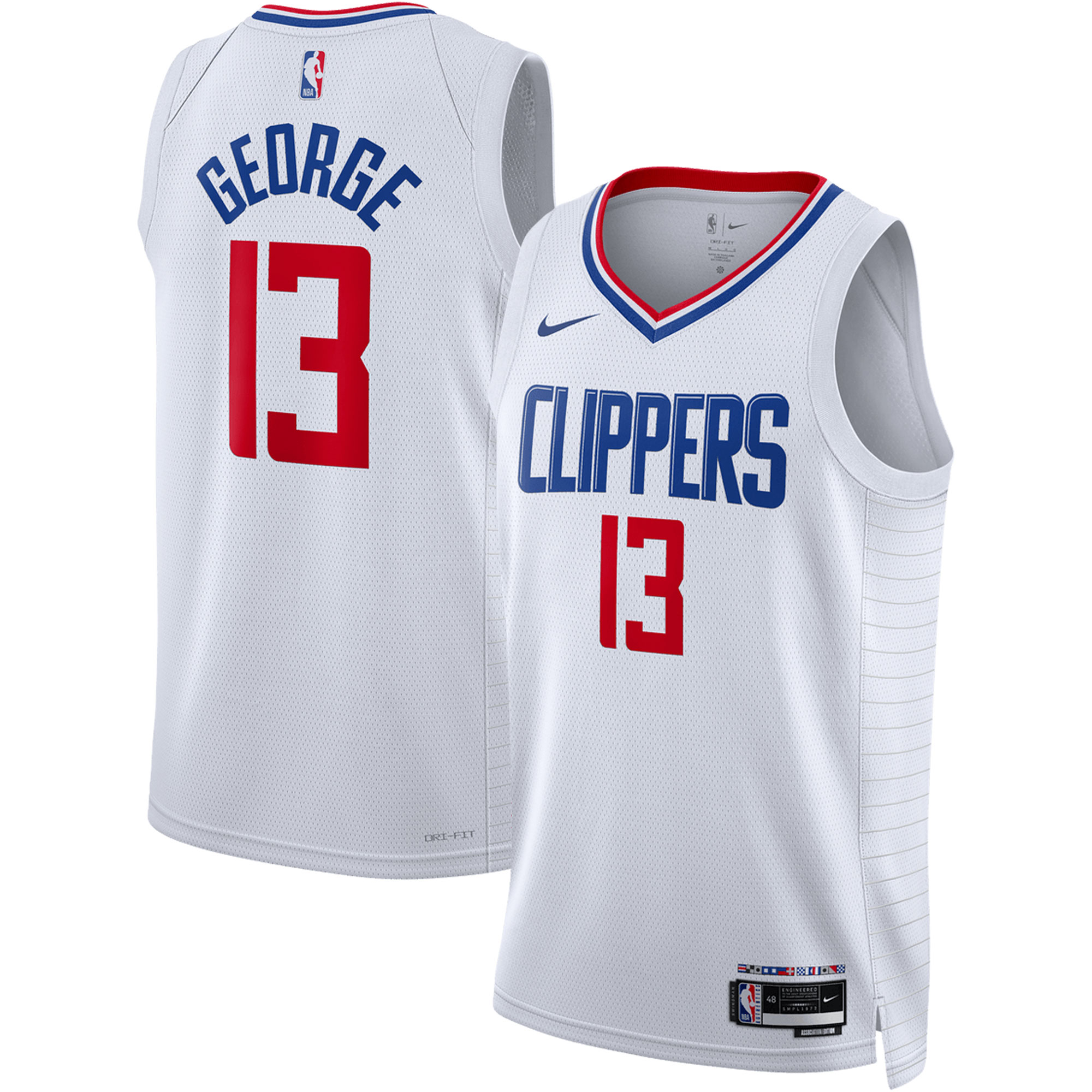 Paul George LA Clippers Unisex Swingman Jersey - Association Edition - White