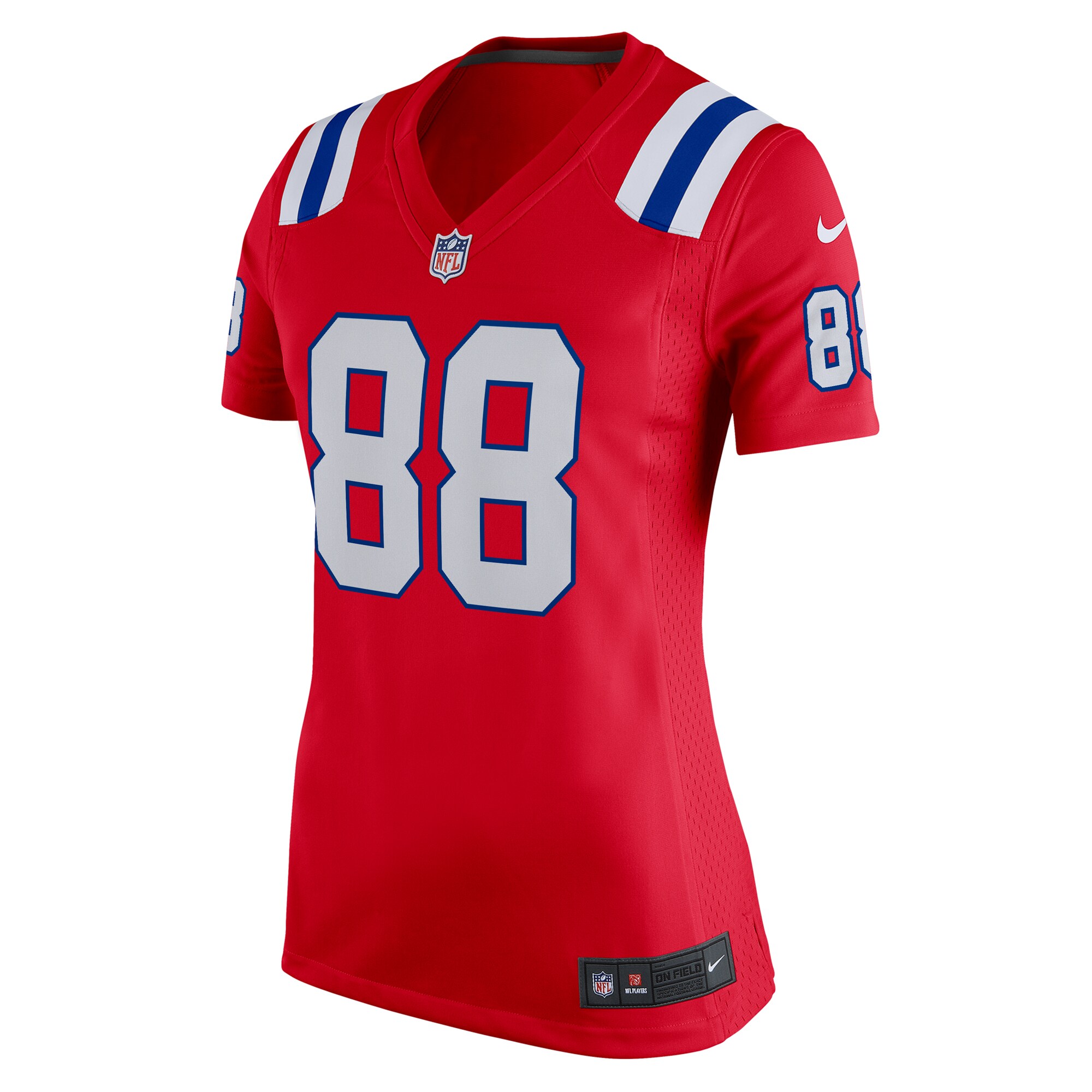 Mike Gesicki New England Patriots  Women's Alternate Game Jersey - Red
