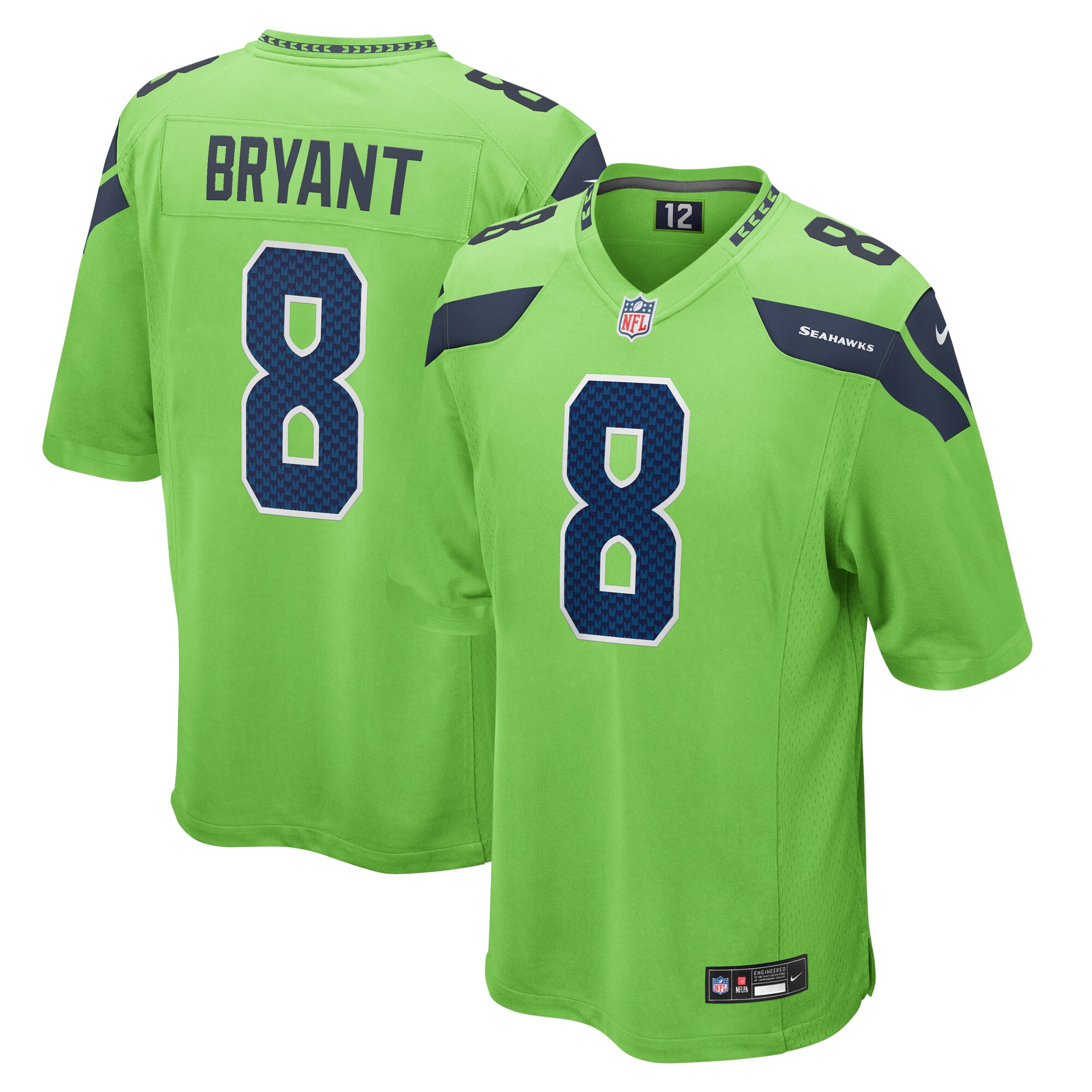 Coby Bryant Seattle Seahawks Game Player Jersey - College Navy