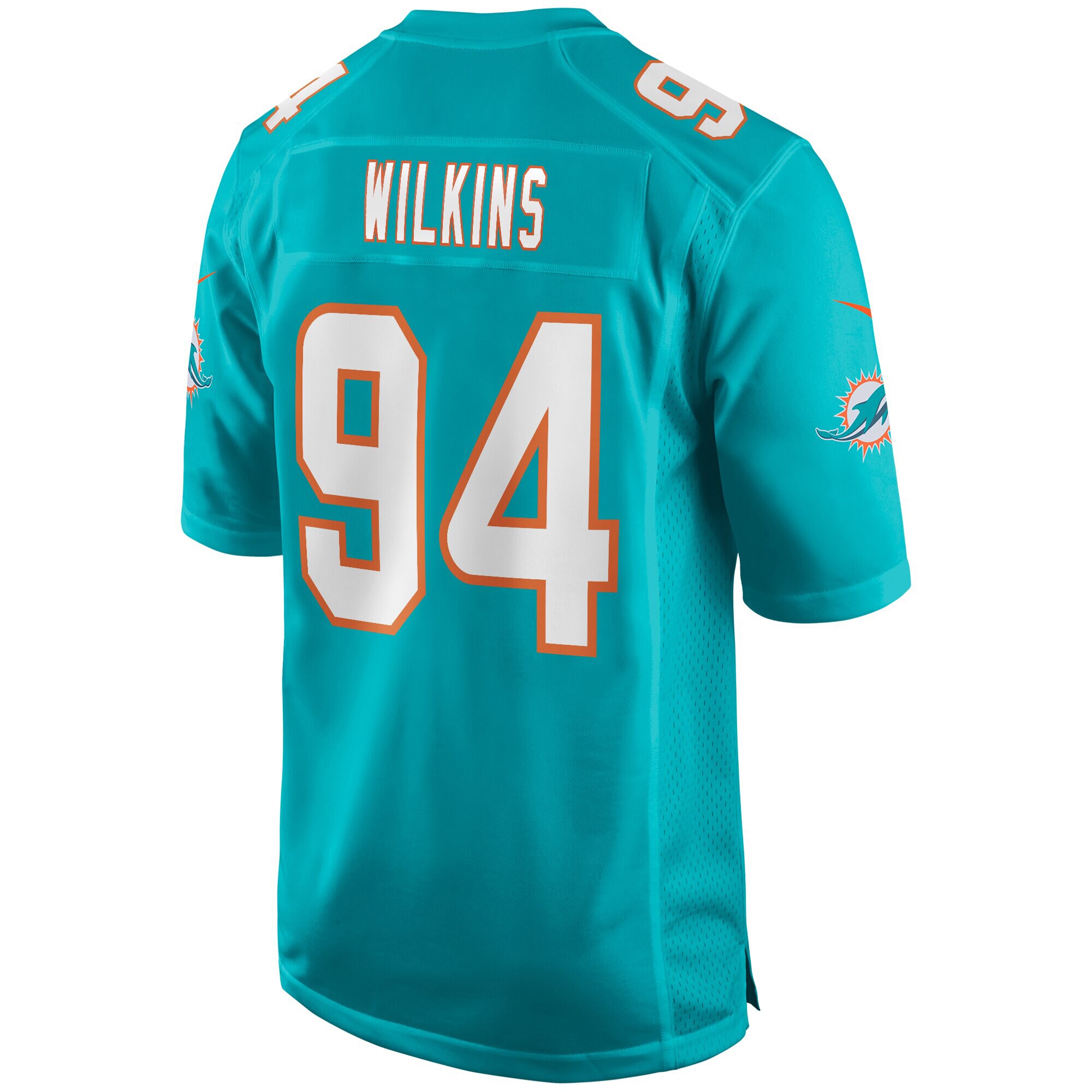 Christian Wilkins Miami Dolphins  Game Jersey - Aqua
