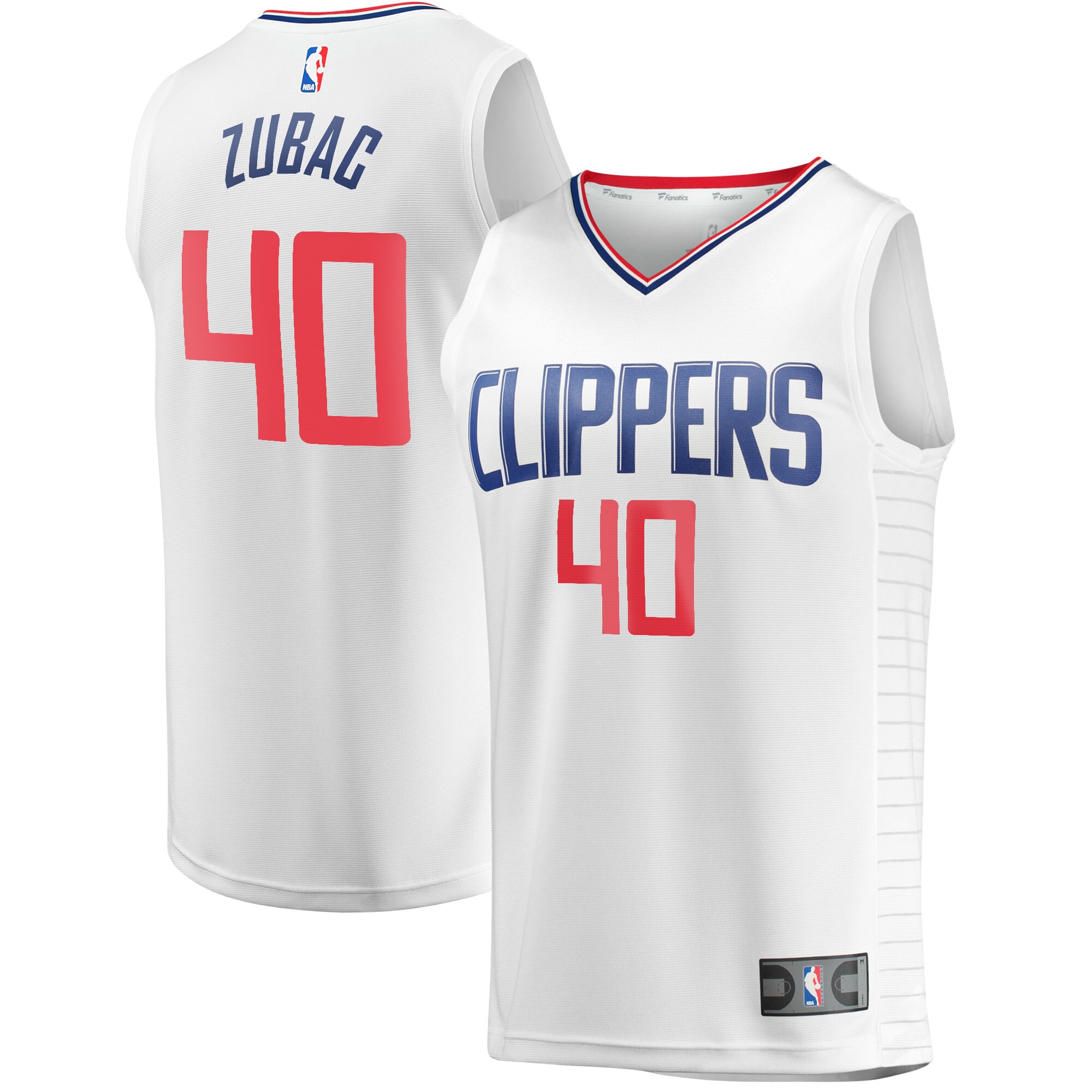 Ivica Zubac LA Clippers  Fast Break Player Jersey - Association Edition - White