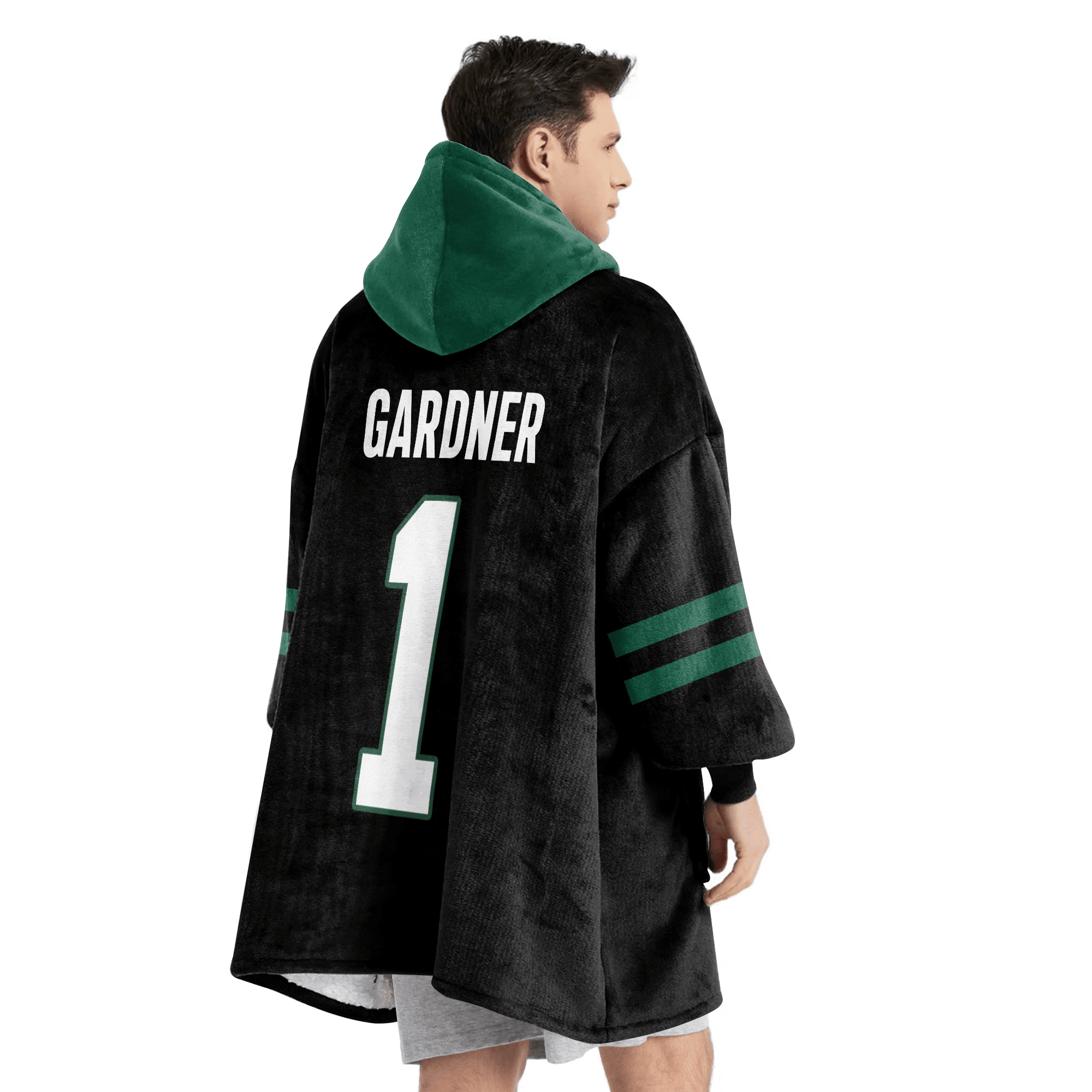 Adult A.S.G 1 New York J Football Unisex Blanket Hoodie