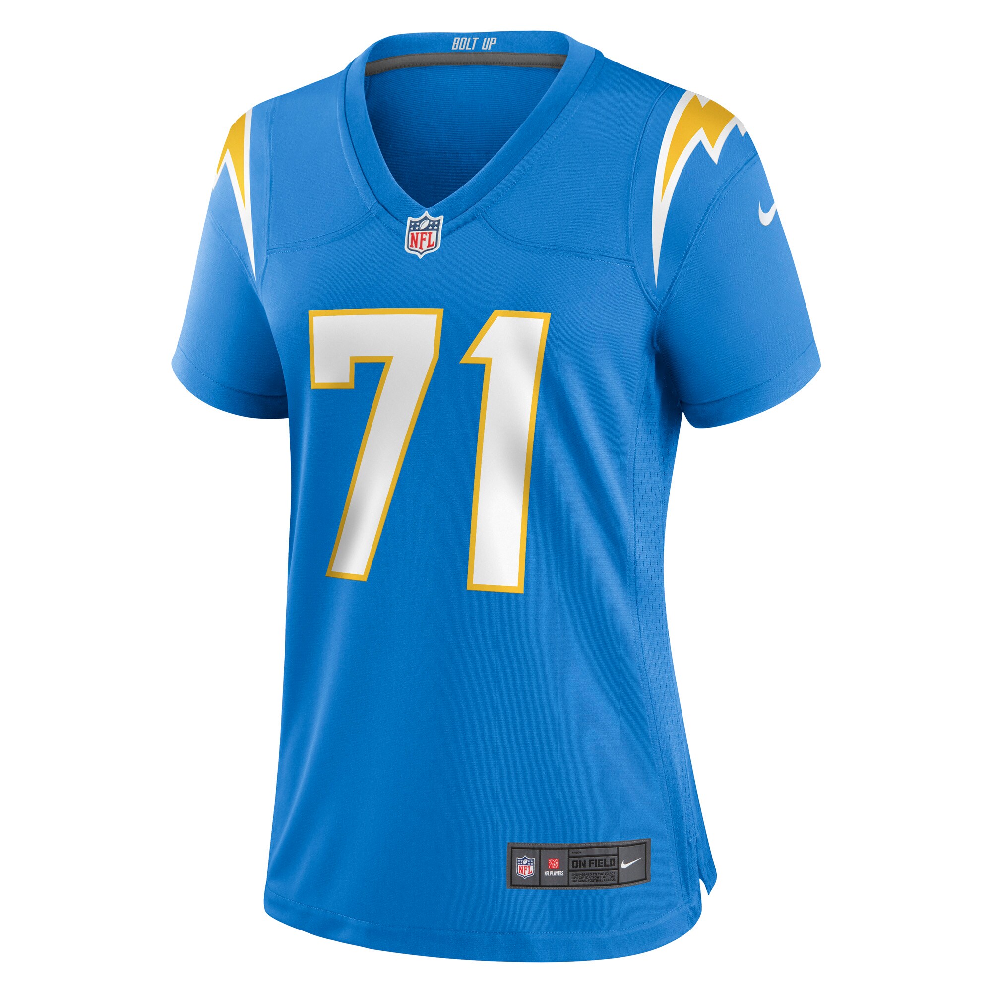 Matt Feiler Los Angeles Chargers  Women's Game Player Jersey - Powder Blue